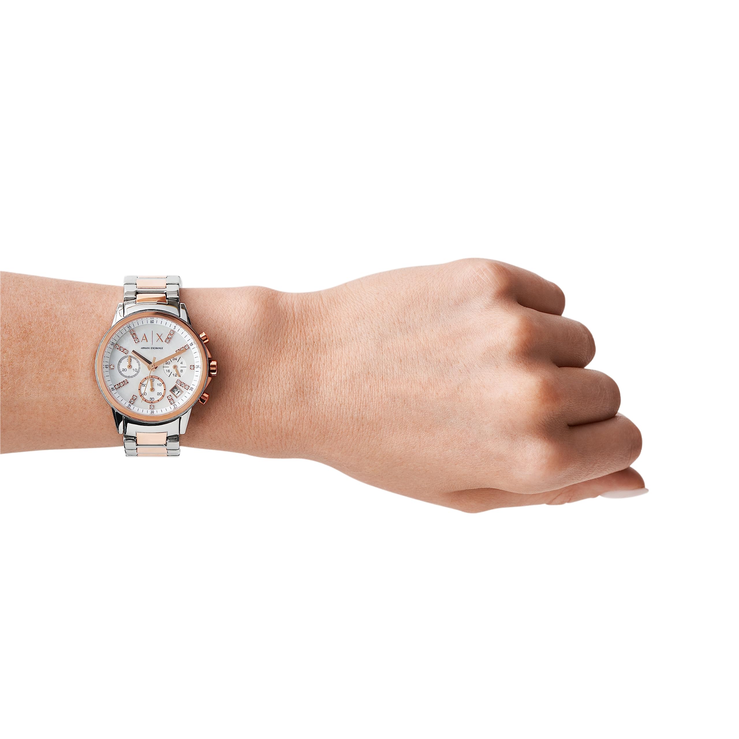AX Armani Exchange Women's Chronograph Watch - Stainless Steel or Leather Band Fashion Watch for Women | Perfect for Office, Party & Everyday Wear