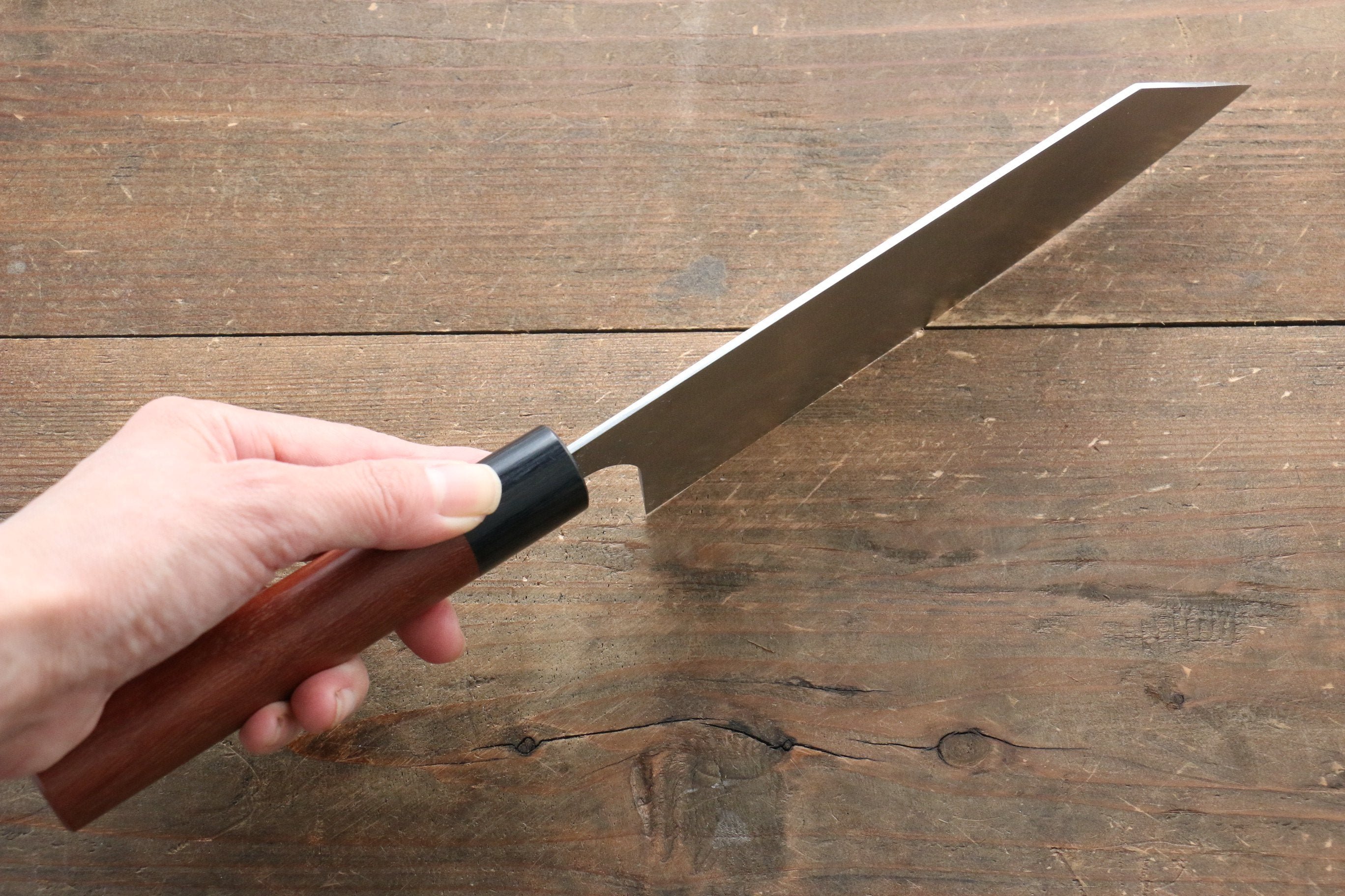 Premium Seisuke SG2 Bunka Knife 180mm with Jarrah Wood Handle - Japanese Kitchen Knife for Slicing, Dicing & Precision Cutting