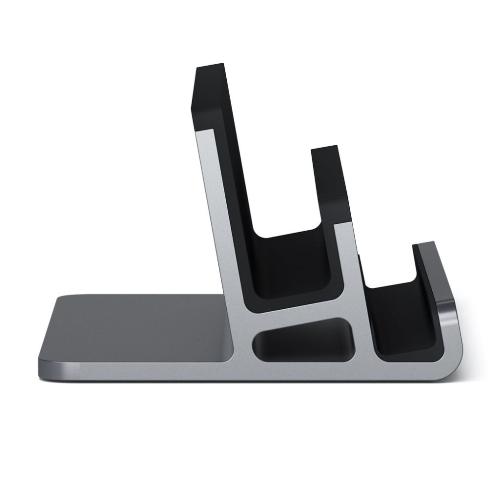 Satechi Dual Vertical Laptop Stand Holder for MacBook & Notebook - Space Saving Desktop Organizer for Home Office & Workspace