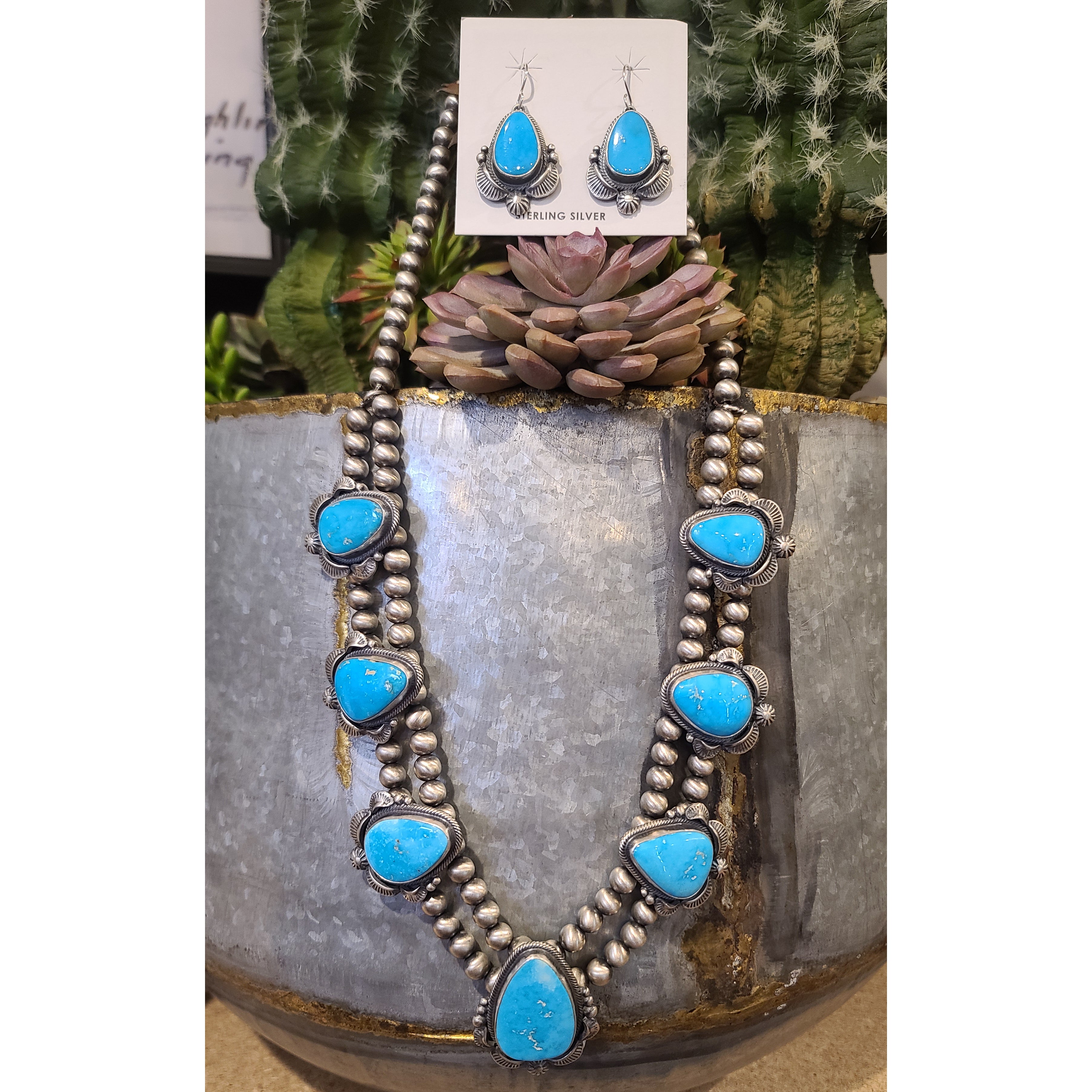 Boyd Kingman Necklace - Elegant Handmade Jewelry for Women | Perfect Gift for Birthday, Anniversary & Valentine's Day | Wear with Dresses, Office Attire & Special Occasions