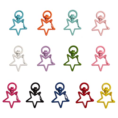 Colorful Alloy Swivel Clasp Star_34mm(1.3in)