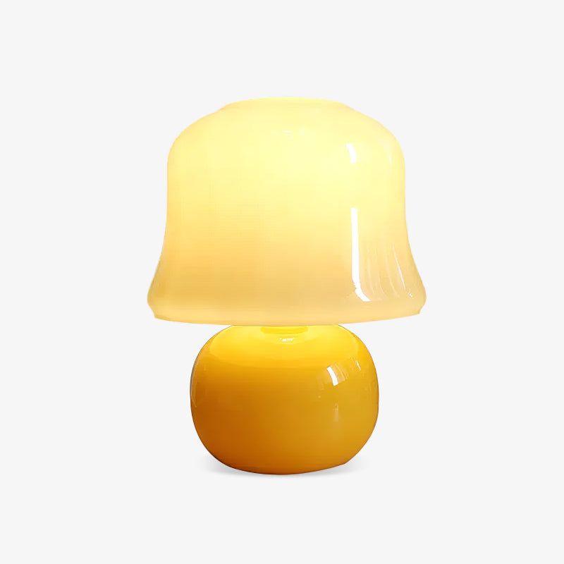 Creamy Mushroom Table Lamp - Soft Glow Night Light for Bedroom, Nursery, Living Room - Modern Decorative Lighting for Cozy Ambiance