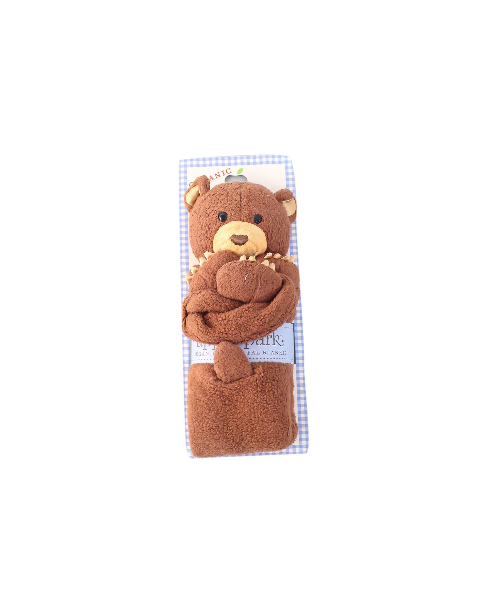Apple Park Cubby Picnic Pal Blanket - Organic Cotton Baby Blankie for Boys & Girls - Perfect for Nursery, Stroller, and Outdoor Adventures