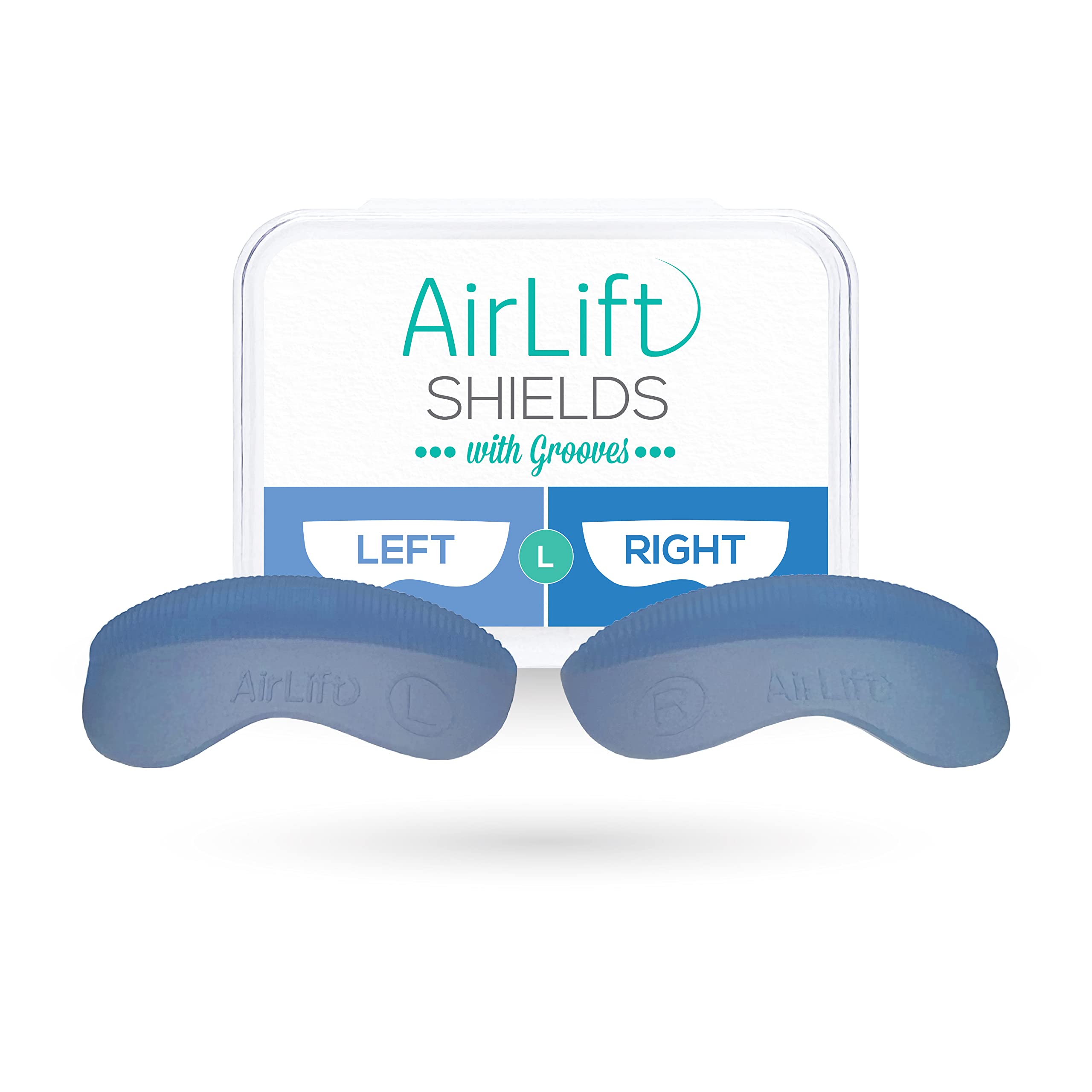 AirLift Original Silicone Lash Lift Shields - Size L (Large) - Reusable Eyelash Perm Tools with Grooves for Professional Salon & Home Use
