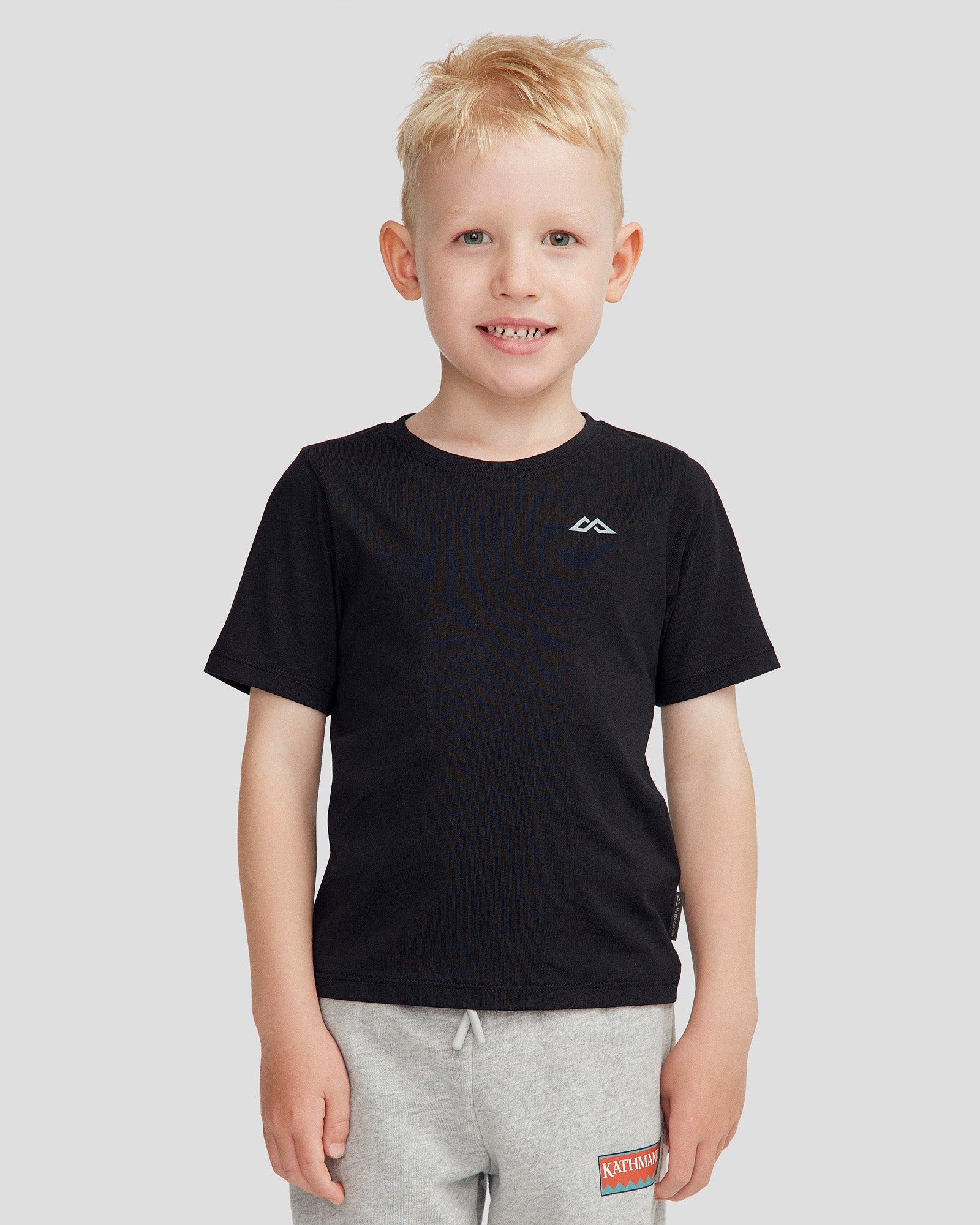 Kids' NZ Heritage Organic Cotton T-Shirt - Black Stingray Print | Soft & Eco-Friendly Tee for Boys & Girls | Perfect for Playdates, School & Casual Outings