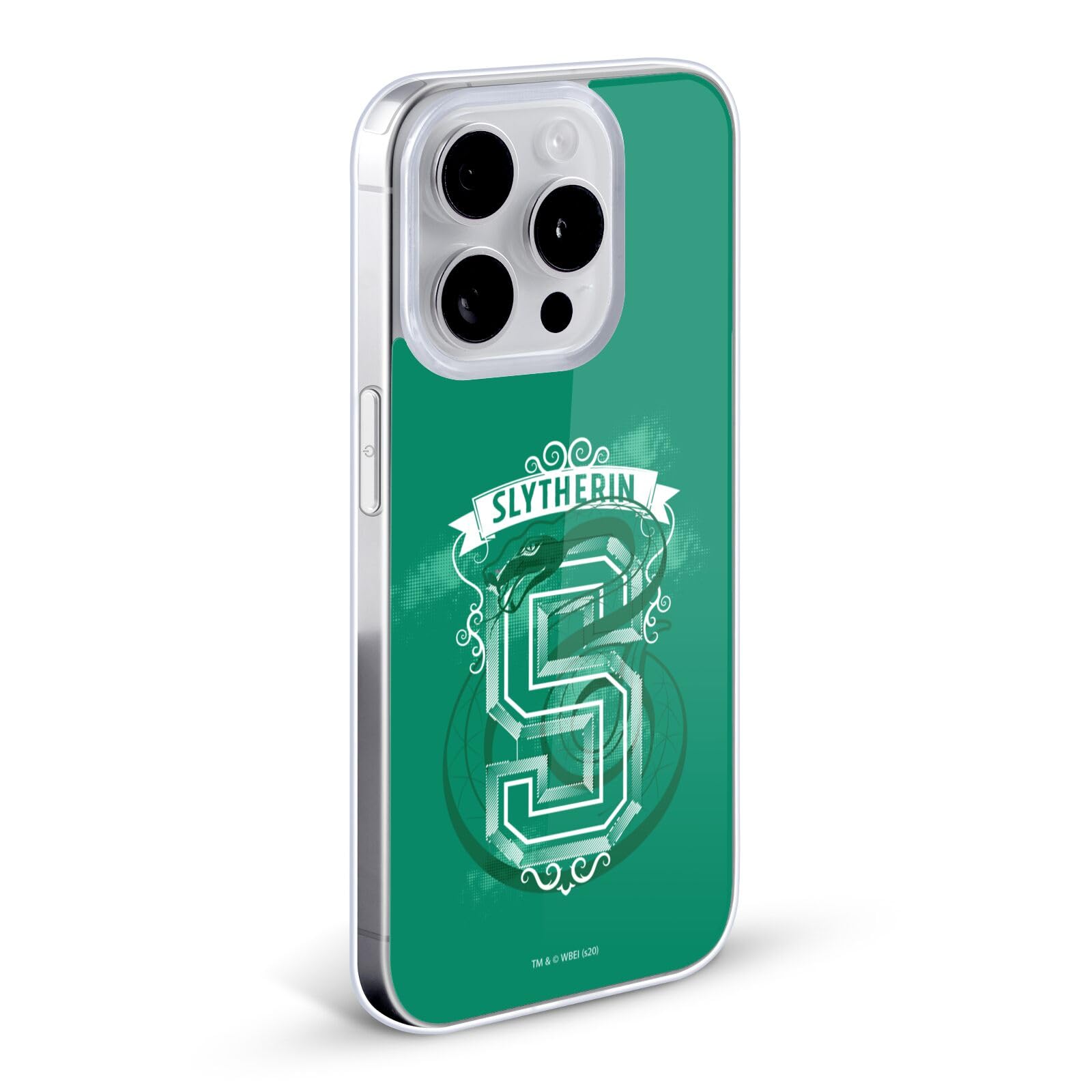 Harry Potter Slytherin Deathly Hallows iPhone 12 Case - Officially Licensed Soft Gel Phone Cover for iPhone 12/12 Pro - Perfect for Fans, School, Work & Daily Use