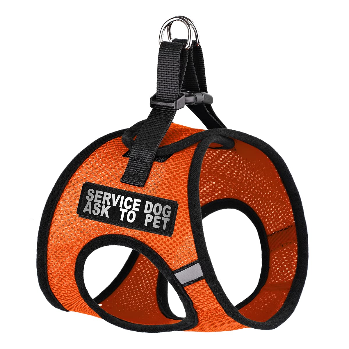 Dogline York Step-in Mesh Dog Harness with Service Dog Patches - No Choke Soft Padded Vest for Small, Medium & Large Dogs - Perfect for Walking, Training & Outdoor Adventures