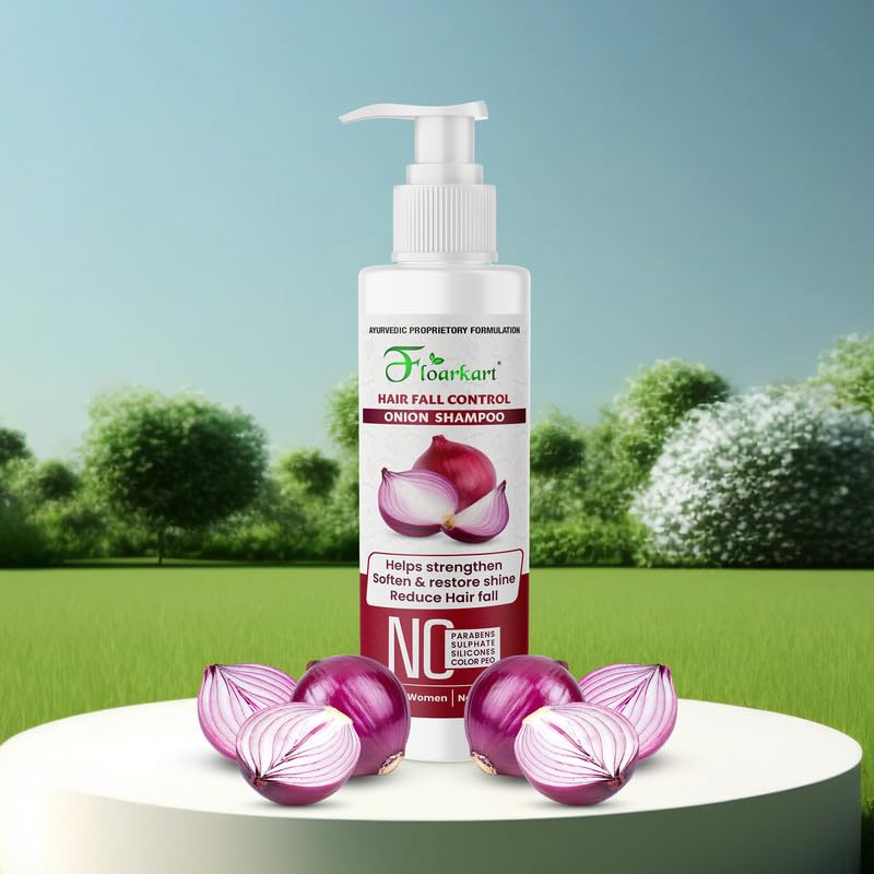 Sabtes Onion Shampoo for Hair Growth - Pack of 2 | Anti Hair Fall & Dandruff Treatment | Strengthens & Nourishes Hair for Thicker, Shinier Locks | Soothing Scalp Care for Smooth, Silky Hair | Perfect for Daily Use & Hair Regrowth Routine