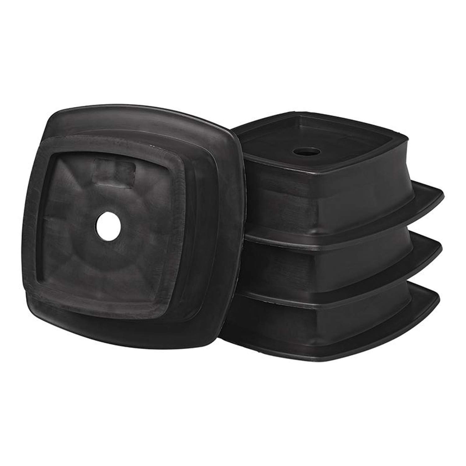 ProPlus Corner Steady Plates - Stackable Set of 4 Pieces for Kitchen Cabinets & Furniture - Heavy Duty Shelf Brackets for Secure Storage & Organization