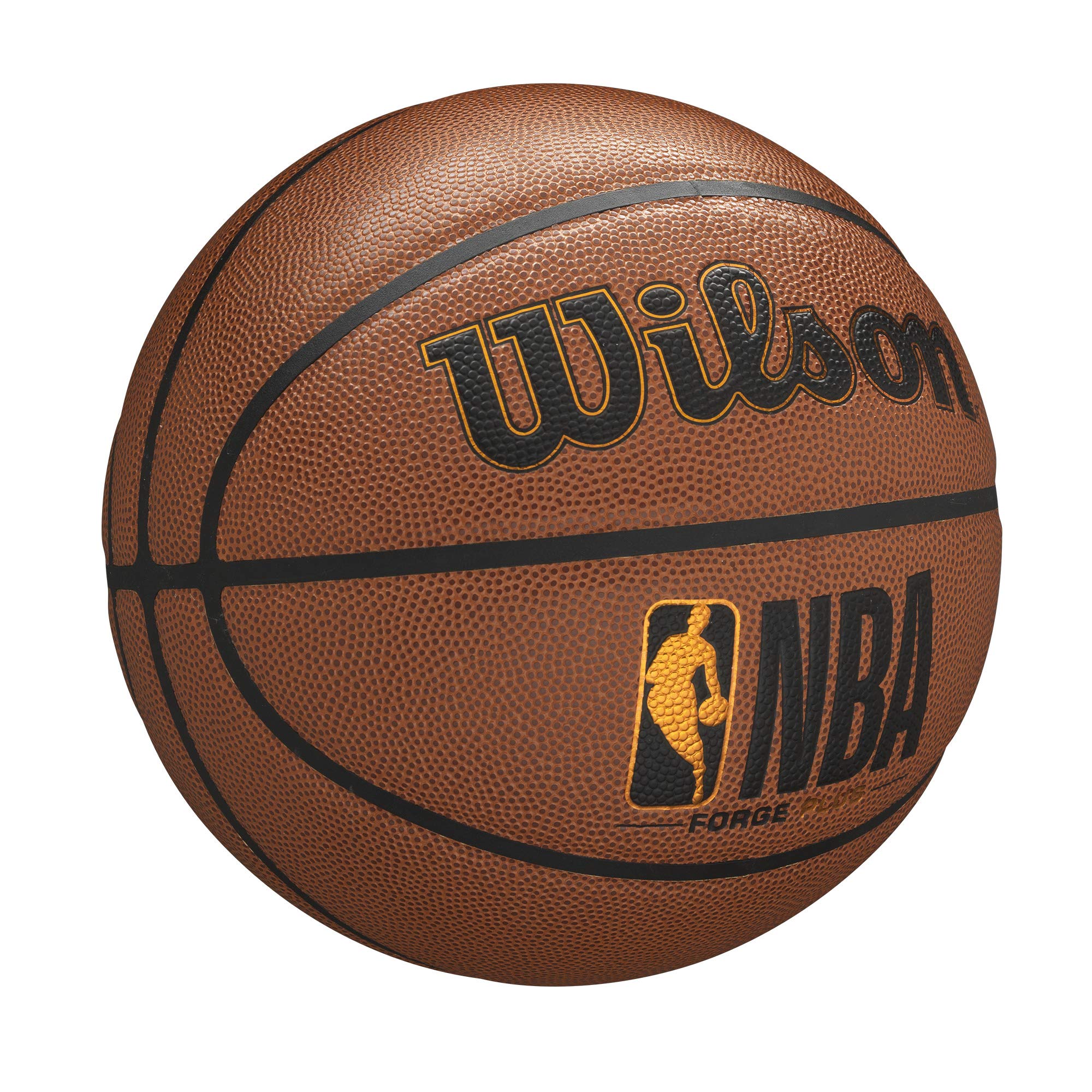 Wilson NBA Forge Series Basketball - Indoor/Outdoor Game Ball for Court & Street Play