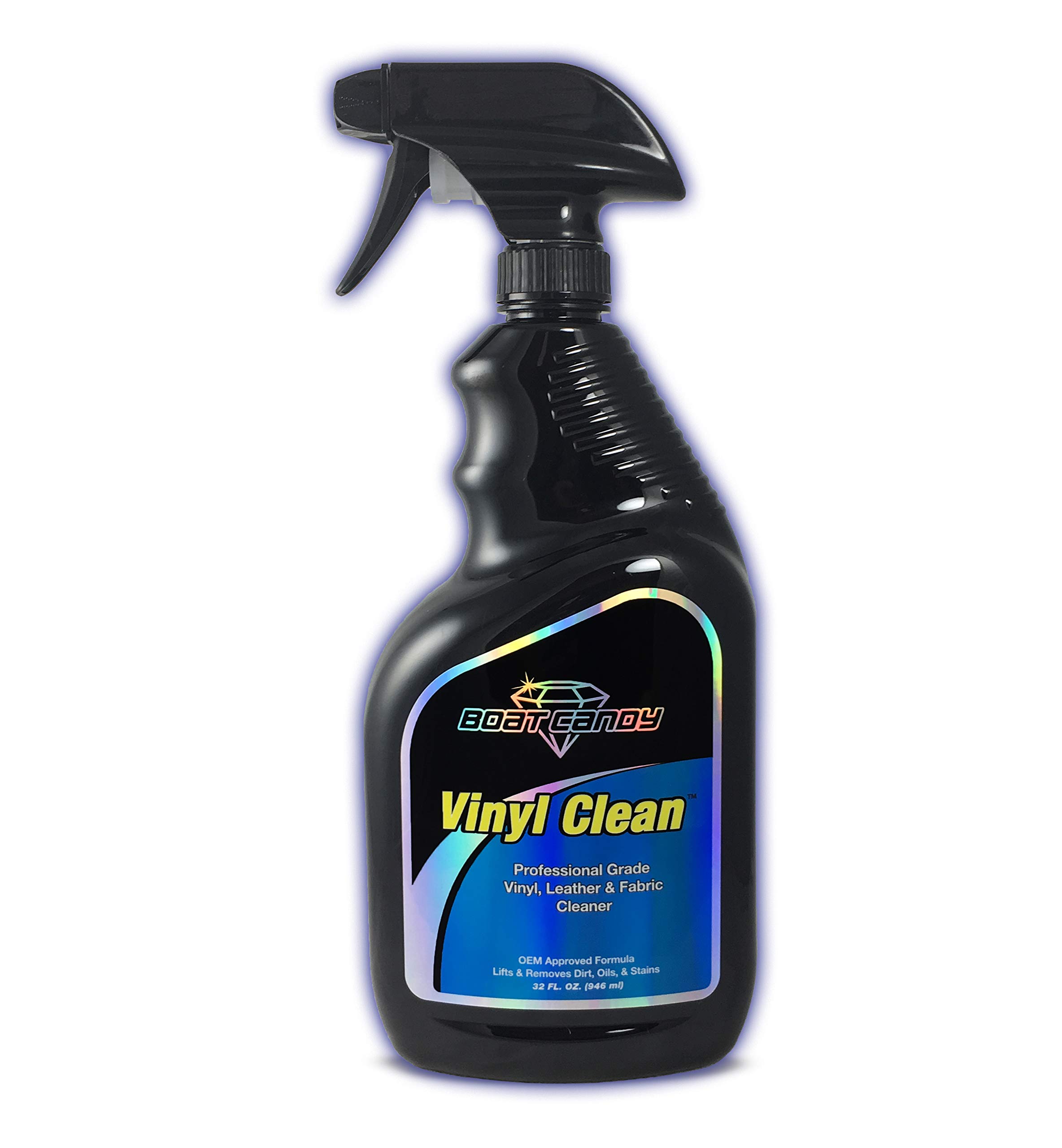 Vinyl Clean - pH Balanced Vinyl & Leather Cleaner (32 oz Spray Bottle) | Safe for Car Seats, Furniture, Boats & More | Removes Dirt & Stains
