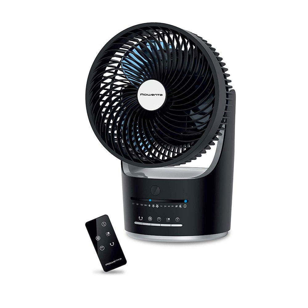ROWENTA Compact Force Air 360 Desk Fan - Powerful Cooling for Home & Office - Blemished Packaging with Full Warranty (Model VU2410U7) - Perfect for Work Desks, Bedrooms & Small Spaces