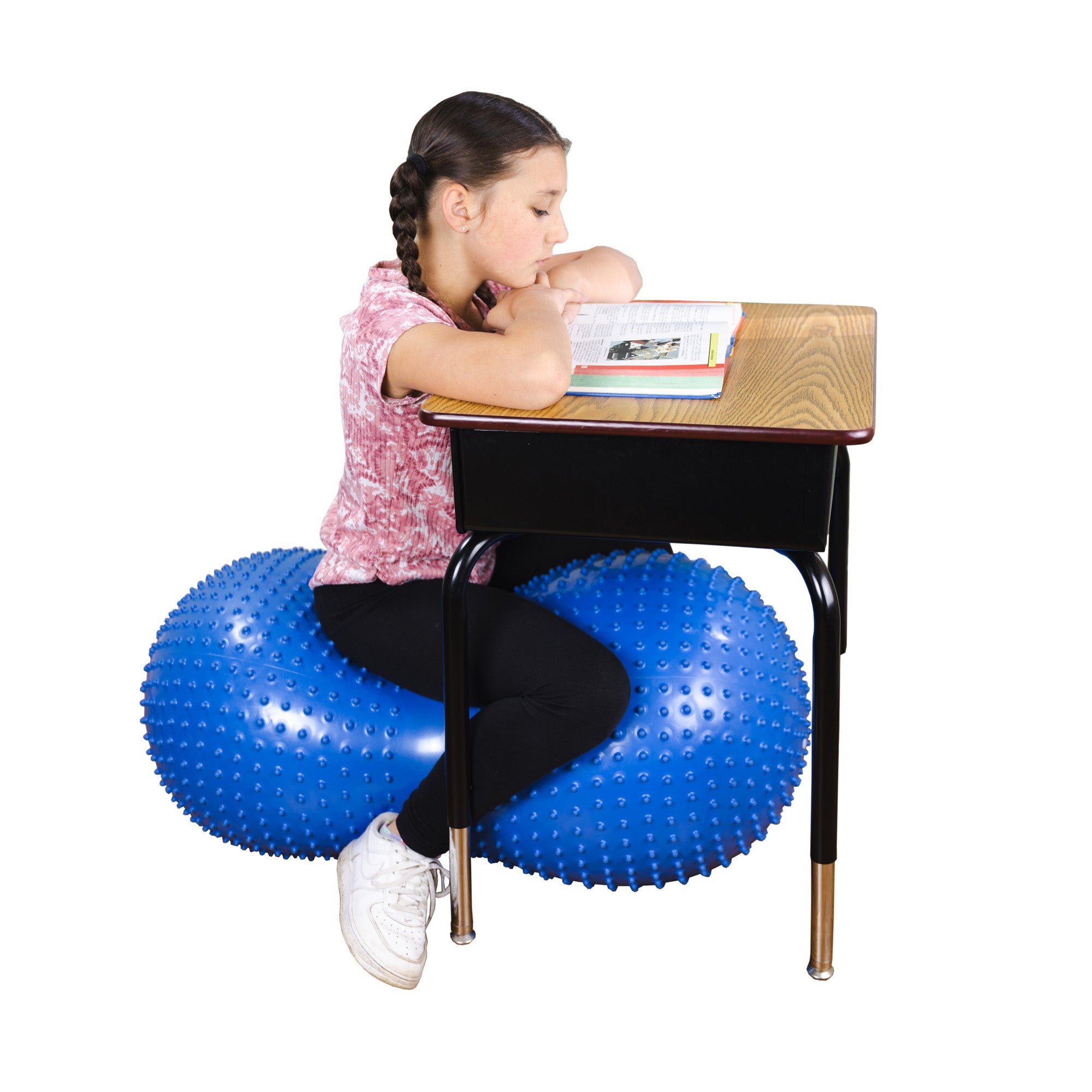 Bouncyband® Sensory Peanut Stability Ball - Kids Exercise Ball for Active Sitting, ADHD & Autism Therapy, Classroom & Home Use - Improves Focus & Posture