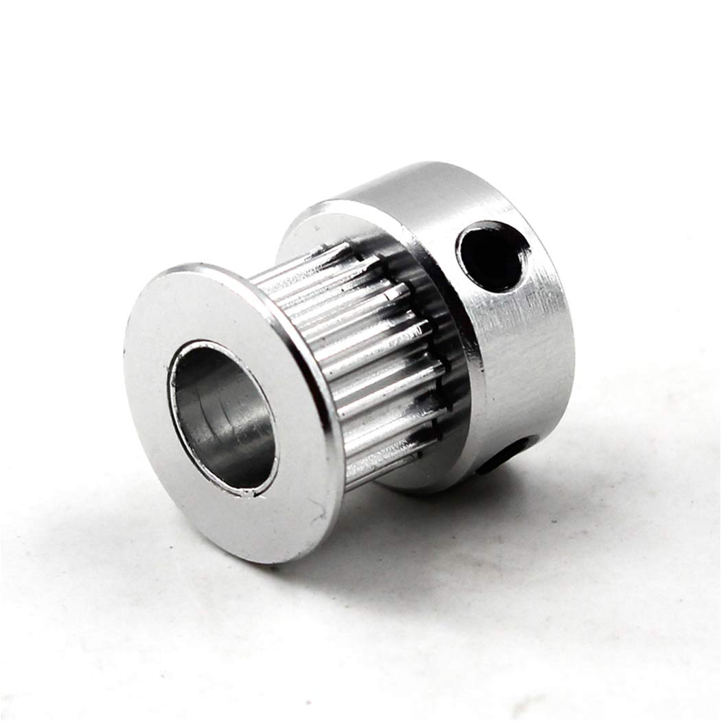 20 Teeth 4mm Bore Timing Belt Pulley for 3D Printer & CNC Machine - 6mm Width Belt (Pack of 10) with Wrench - Perfect for DIY Robotics, 3D Printing Projects & Industrial Automation