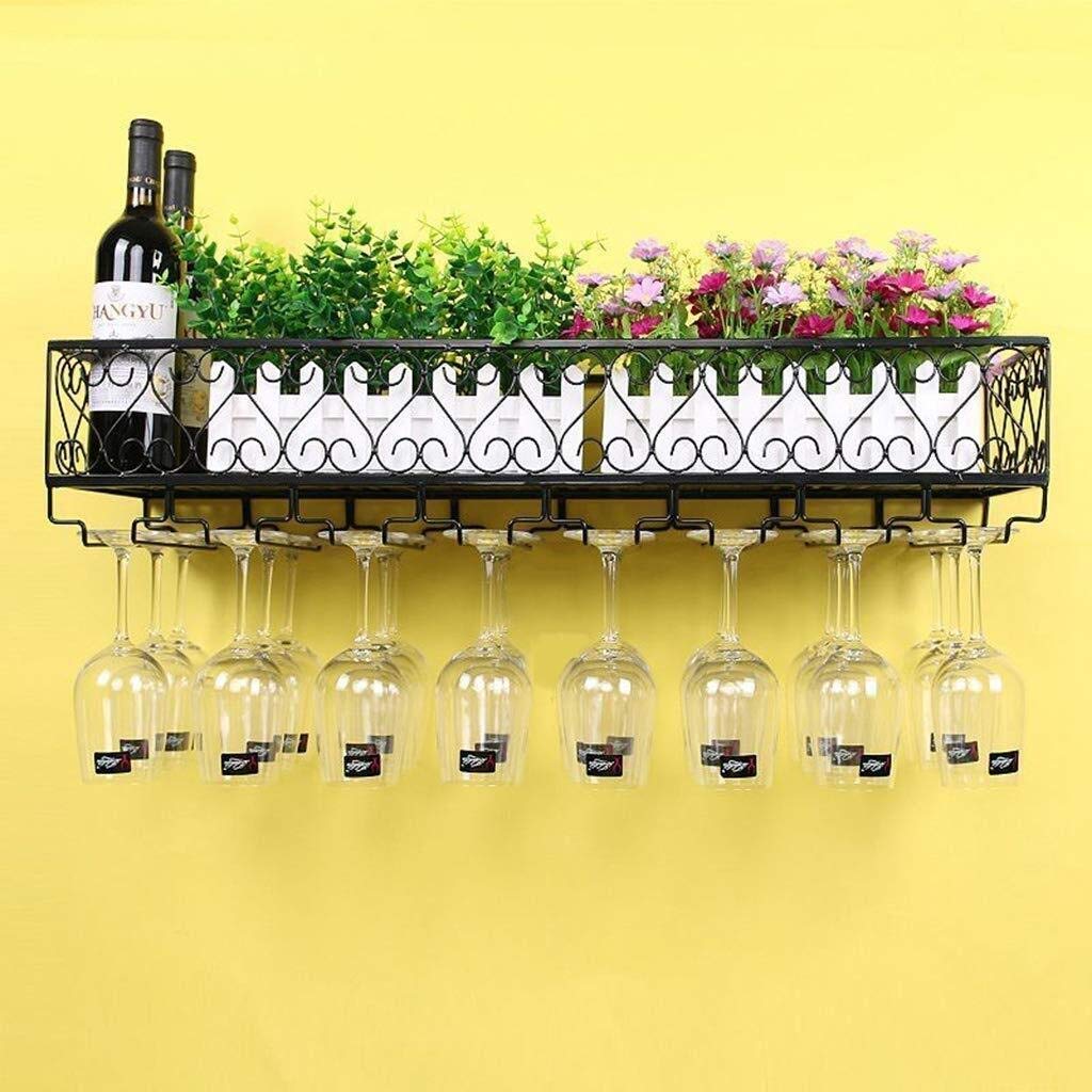 Wall Mount Metal Wine Rack - Decorative Wine Bottle & Champagne Glass Holder with Cork Storage | Perfect for Kitchen, Bar, Dining Room & Home Decor