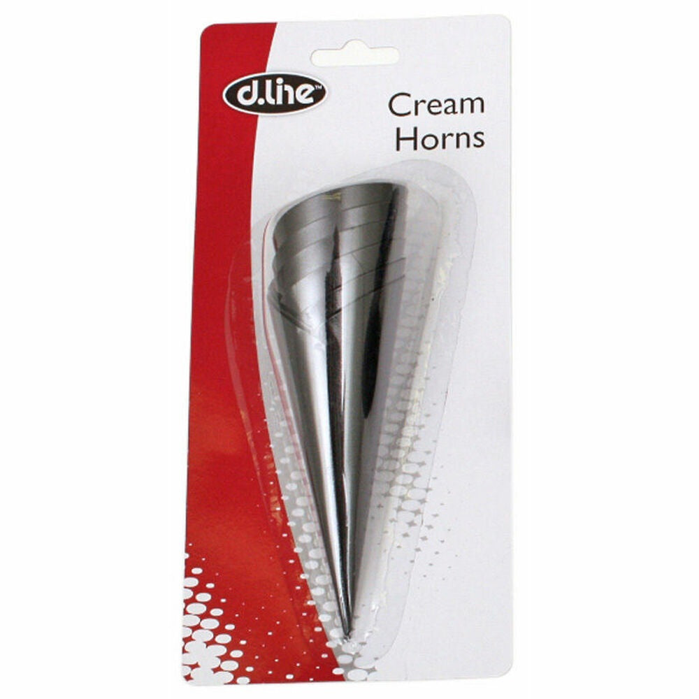 Appetito Cream Horns Stainless Steel Size 6 - Perfect for Baking, Pastry Filling & Dessert Decorating