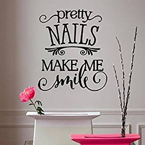 ARWY® Salon Stickers for Hair & Nail Art - Customizable Beauty Salon Decor, Stylist Gift for Women - Perfect for Salon Walls, Nail Stations & Home Decor (321uk)