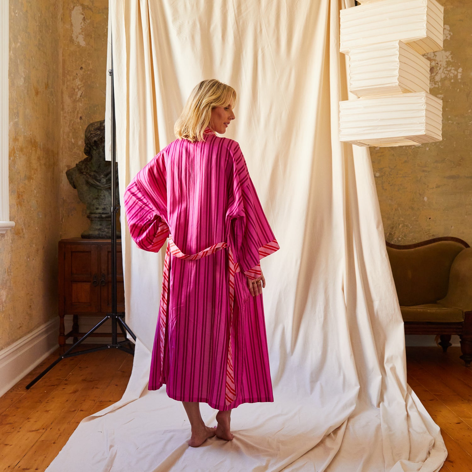 Taylor Women's Soft Plush Robe - Cozy Bathrobe for Spa, Lounge & Relaxation at Home - Long Sleeve Kimono Style Robe with Pockets