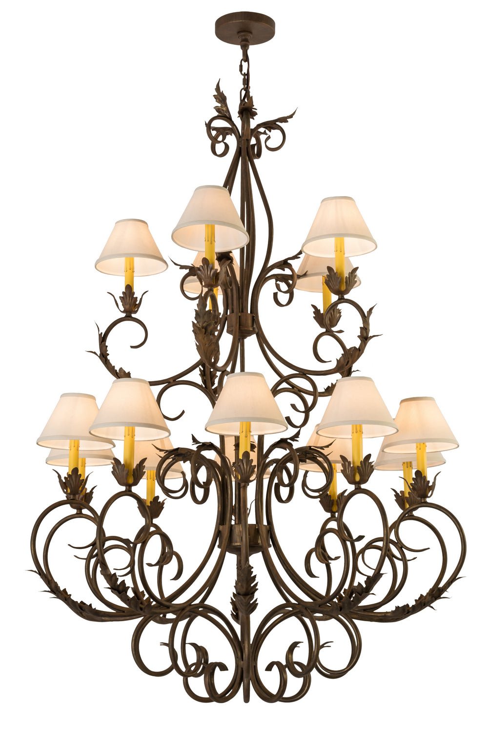 15-Light Crystal Chandelier for Dining Room - Modern Elegant Ceiling Light Fixture for Home Decor, Living Room, Bedroom, and Entryway