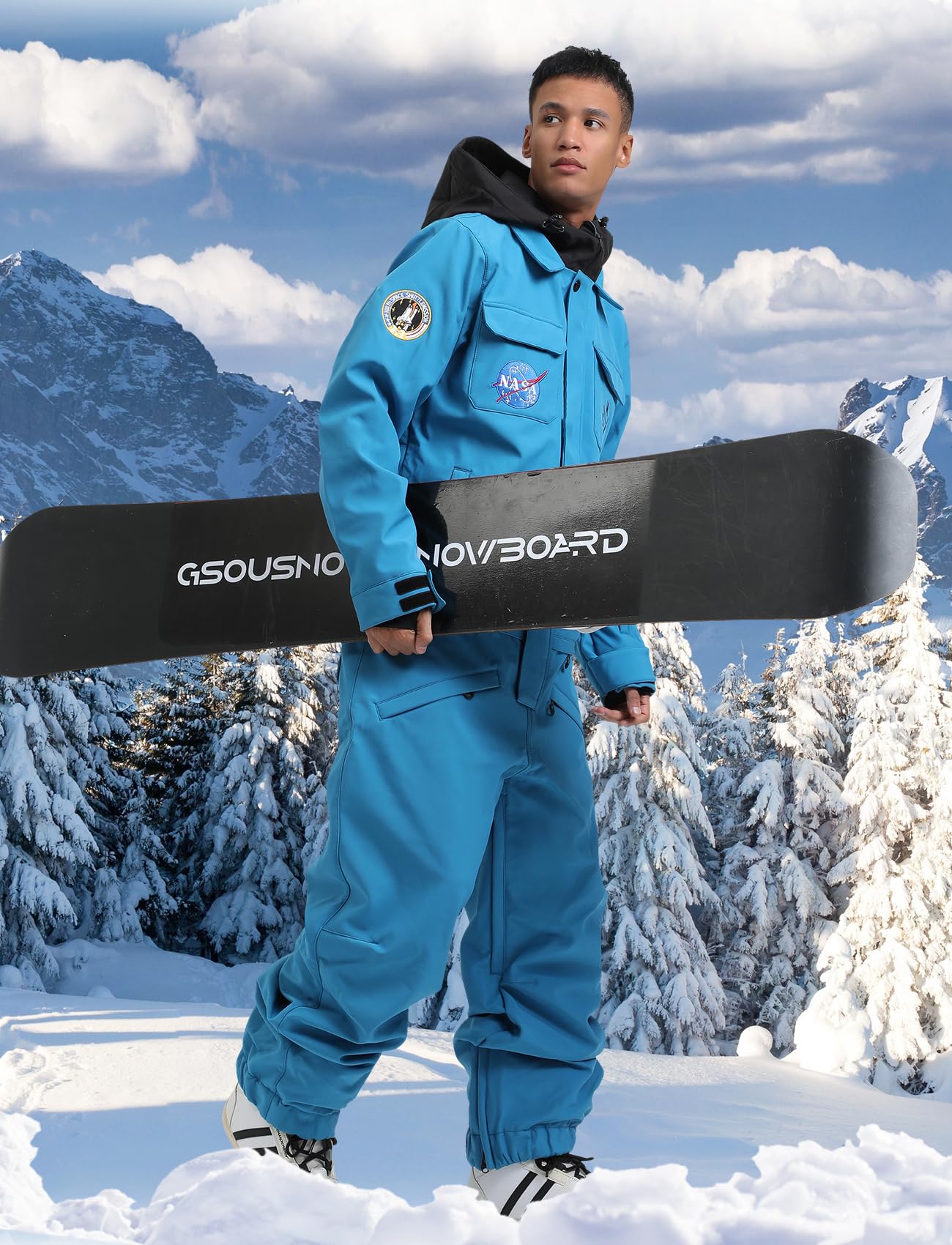 GSOU SNOW Waterproof Windproof Insulated Ski Suit for Women & Men - One Piece Snowsuit for Skiing, Snowboarding & Winter Sports | Perfect for Ski Resorts, Snow Tubing & Cold Weather Adventures
