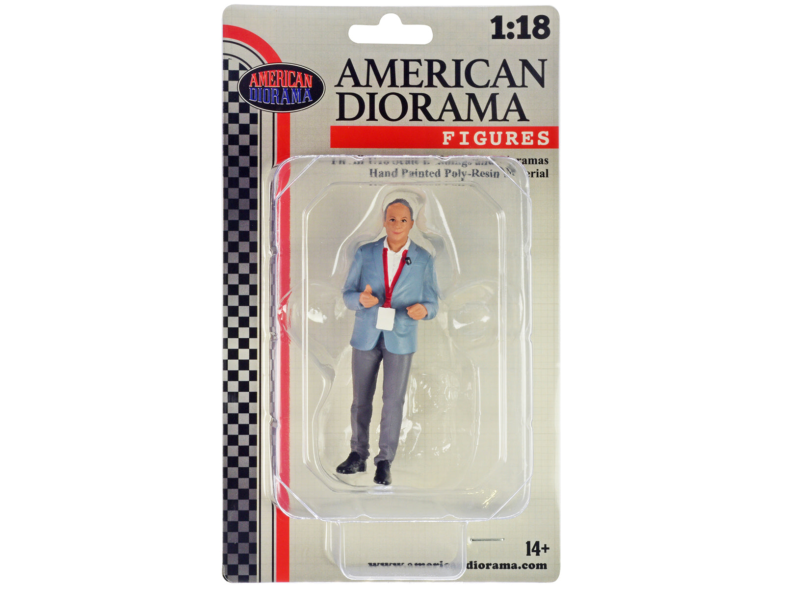 American Diorama On Air Figure 2 - 1/18 Scale Model Accessories for Realistic Diorama Scenes - Perfect for Model Train Sets, Military Displays & Collectible Scenes