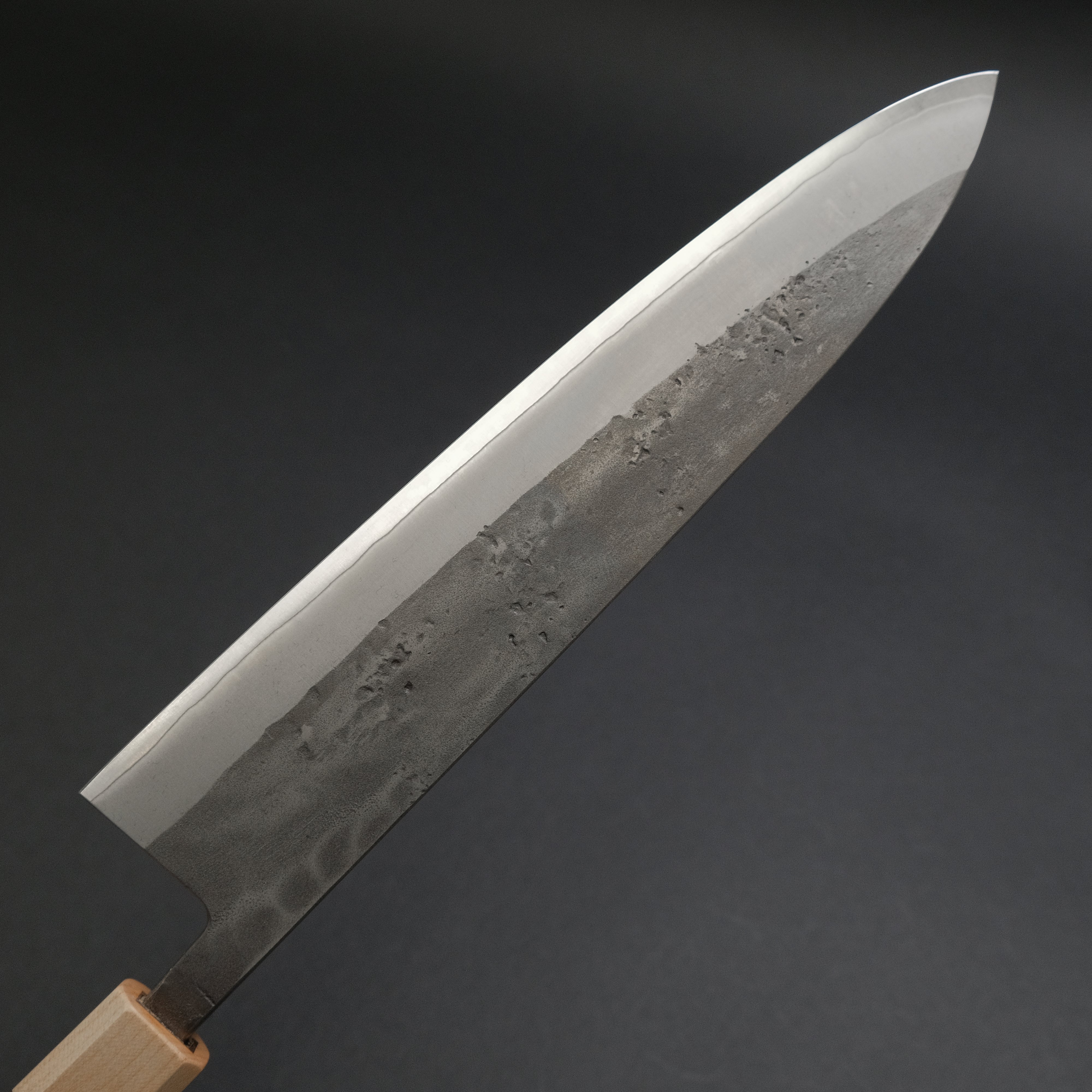 Hitohira TD SLD Nashiji Gyuto 240mm Japanese Chef Knife with Walnut Handle - Professional Kitchen Knife for Slicing, Dicing & Meat Cutting