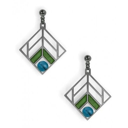 Elegant Walser Chevron Design Earrings for Women - Trendy Geometric Dangle Earrings for Party, Wedding & Everyday Wear