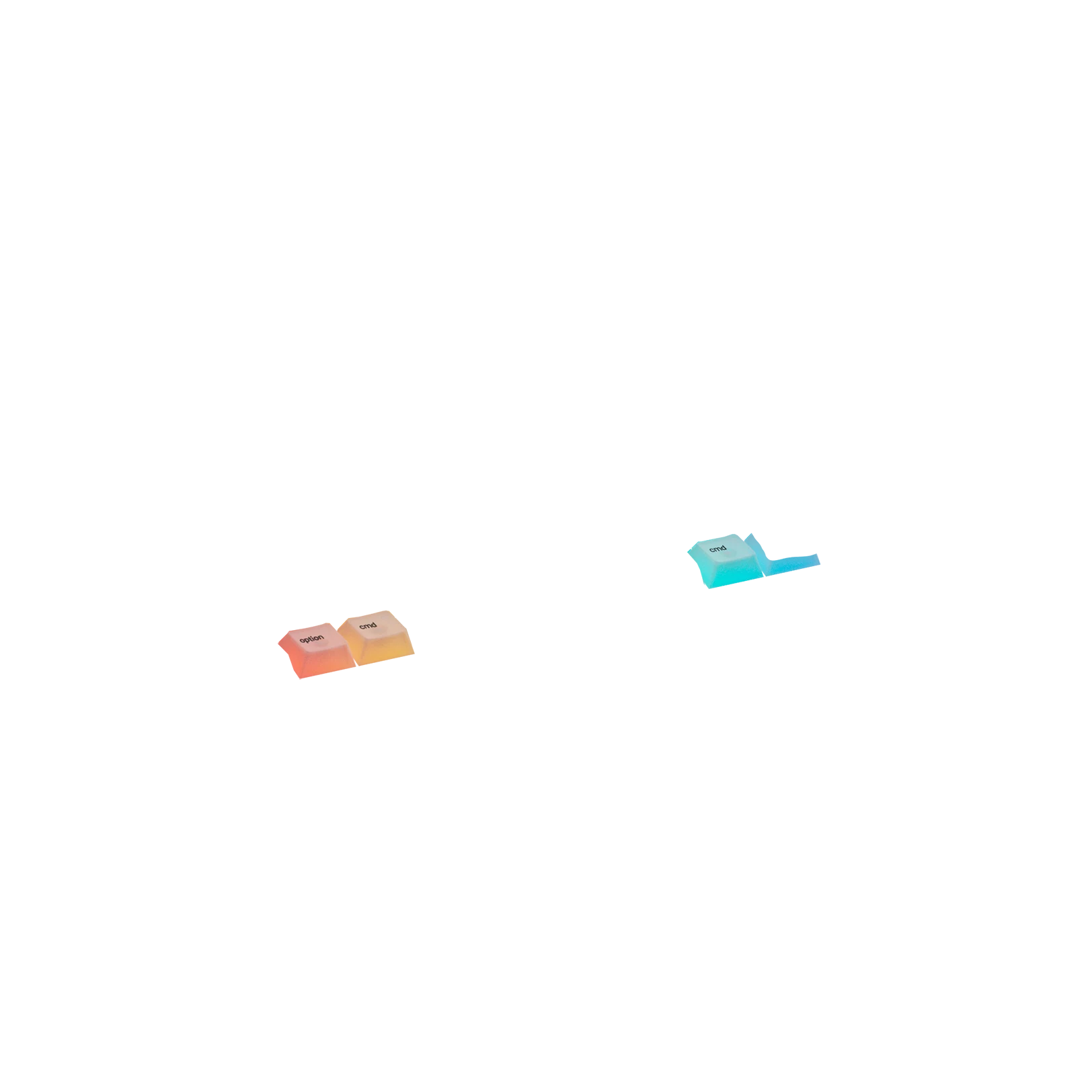 Polychroma Keycaps for Mechanical Keyboards - Custom RGB Backlit Keycaps for UK Layout (Ideal for Gaming, Typing & Office Use)