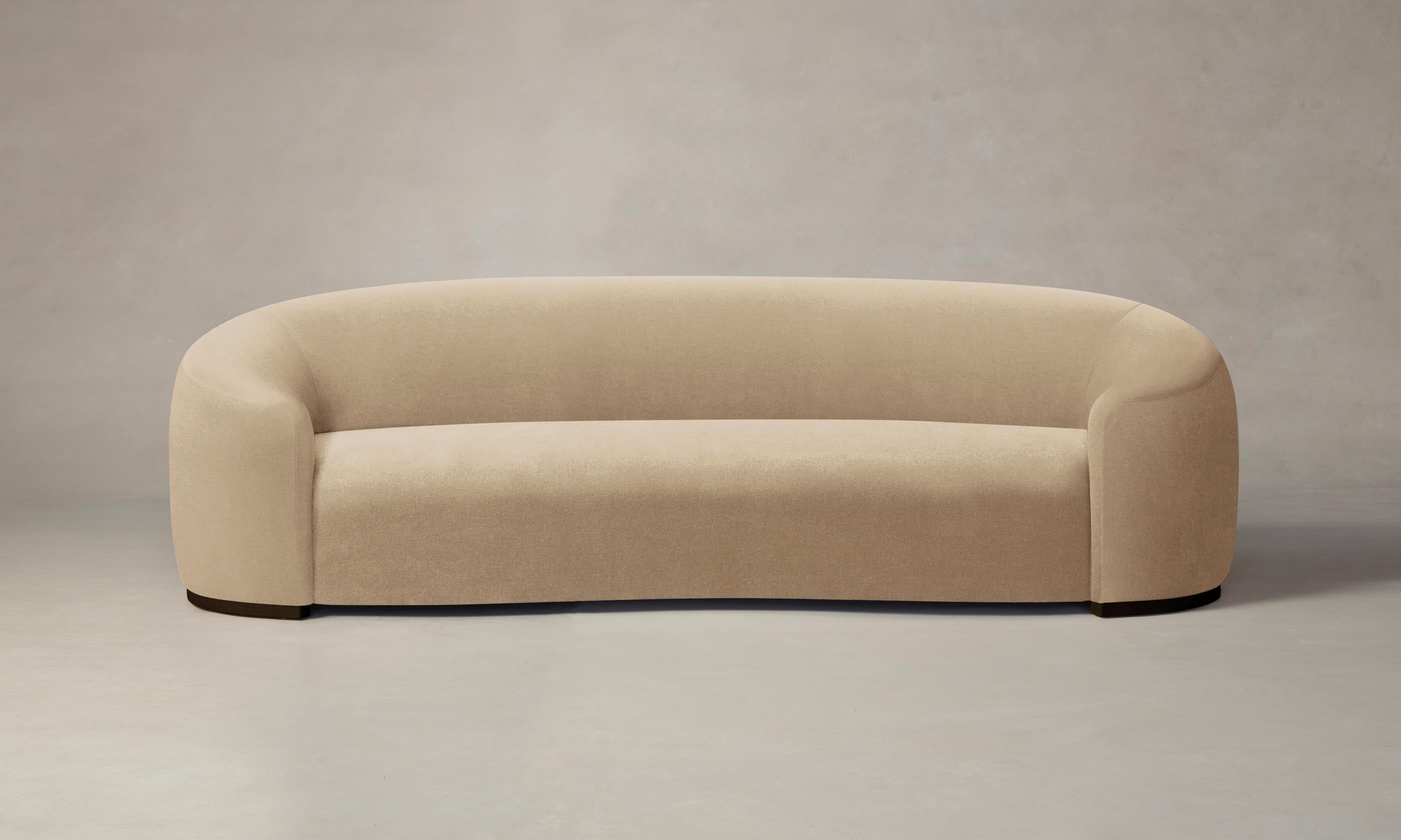 Premium Mohair Almond Chelsea Sofa - Luxurious Modern Living Room Furniture for Home & Office Comfort