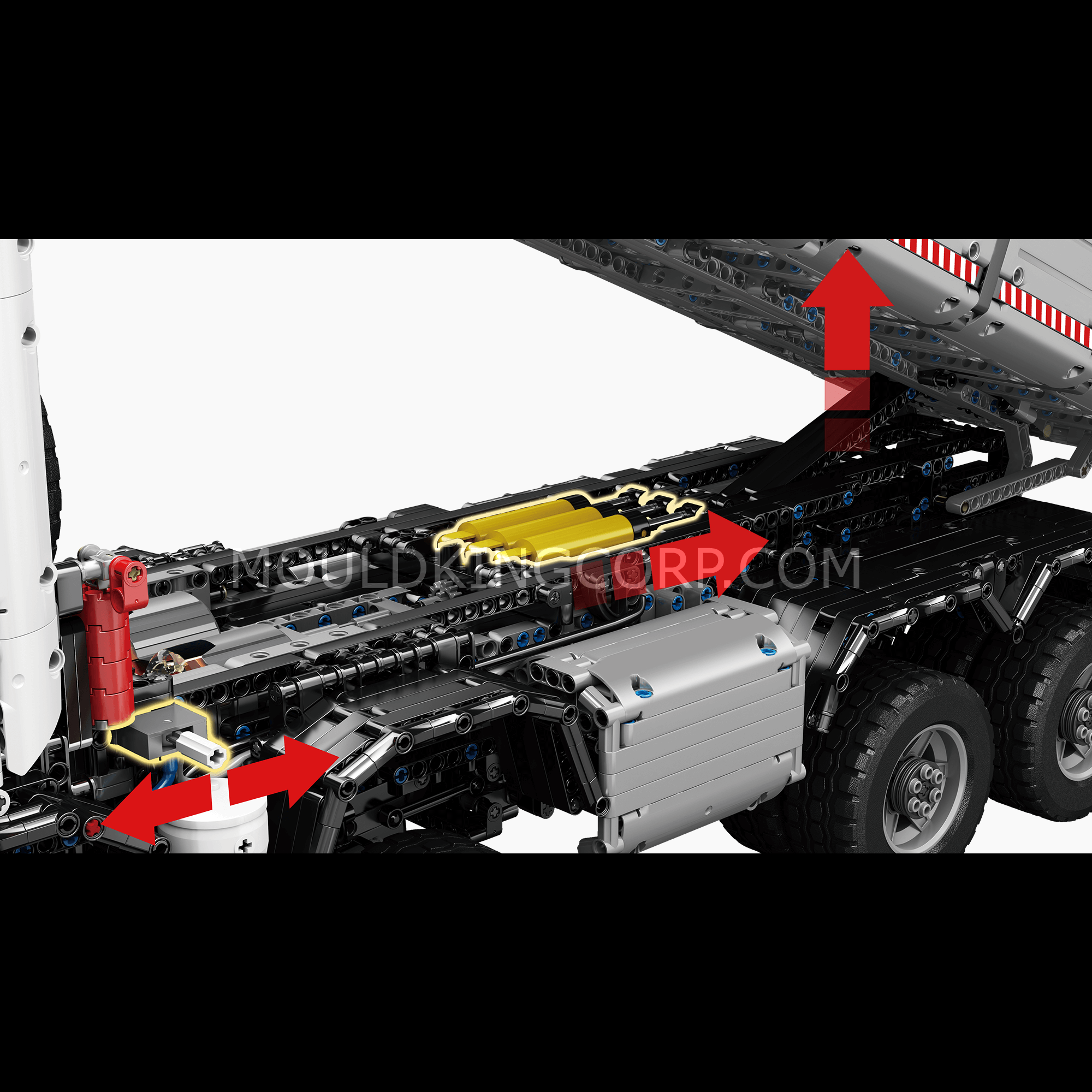Mould King 19013 Pneumatic Tipper Truck Building Blocks Set - 5,768 Pieces STEM Construction Toy for Adults & Kids | Perfect for Engineering Enthusiasts, Birthday Gifts & DIY Projects