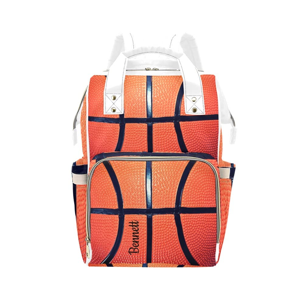 Personalized Basketball Diaper Bag for Moms - Baby Shower Gift for Girls