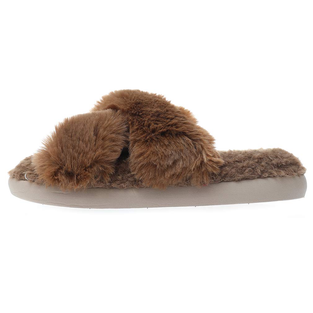 Millffy Women's Cross Band Slip-On Flip Flop Slippers - Open Toe Summer House Shoes for Indoor & Outdoor Comfort