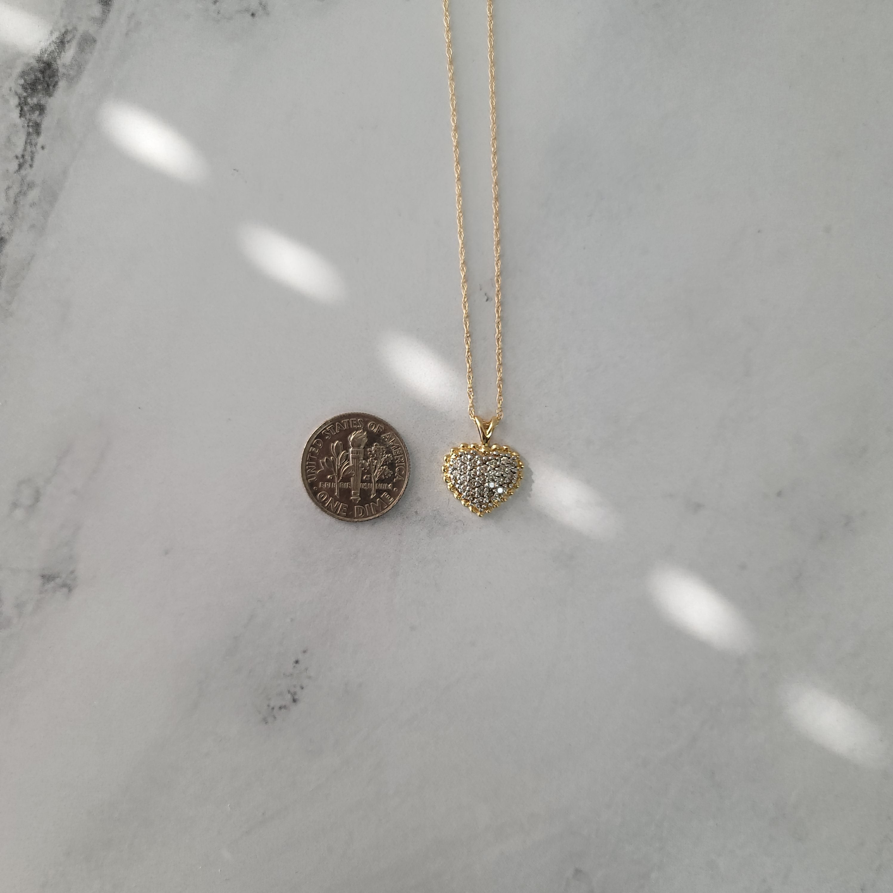 Elegant 14K Two-Tone Gold Small Diamond Pave Necklace - 0.50cttw Sparkling Diamond Jewelry for Women | Perfect for Weddings, Anniversaries & Special Occasions