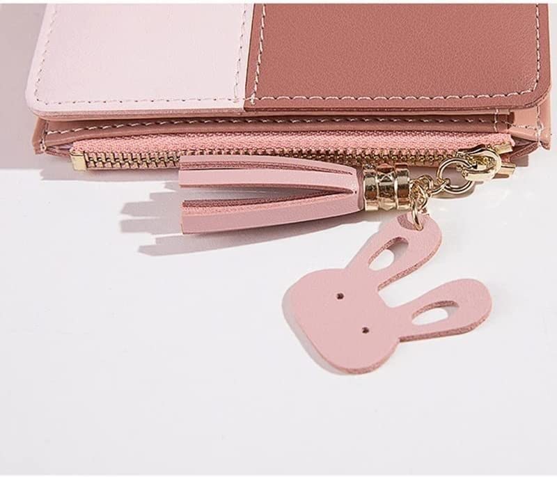 Stylish PU Leather Women's Wallet with Card Holder & Coin Pocket - Foldable Compact Purse for Ladies (12x9cm, Color C) - Perfect for Everyday Use, Travel & Gift Giving