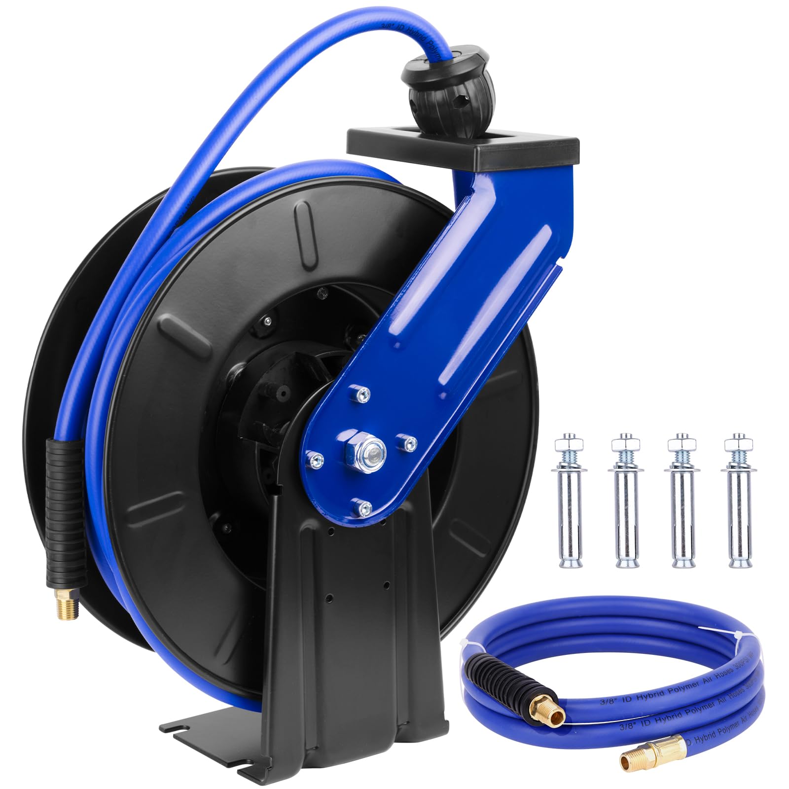 Heavy Duty Retractable Air Hose Reel - 3/8