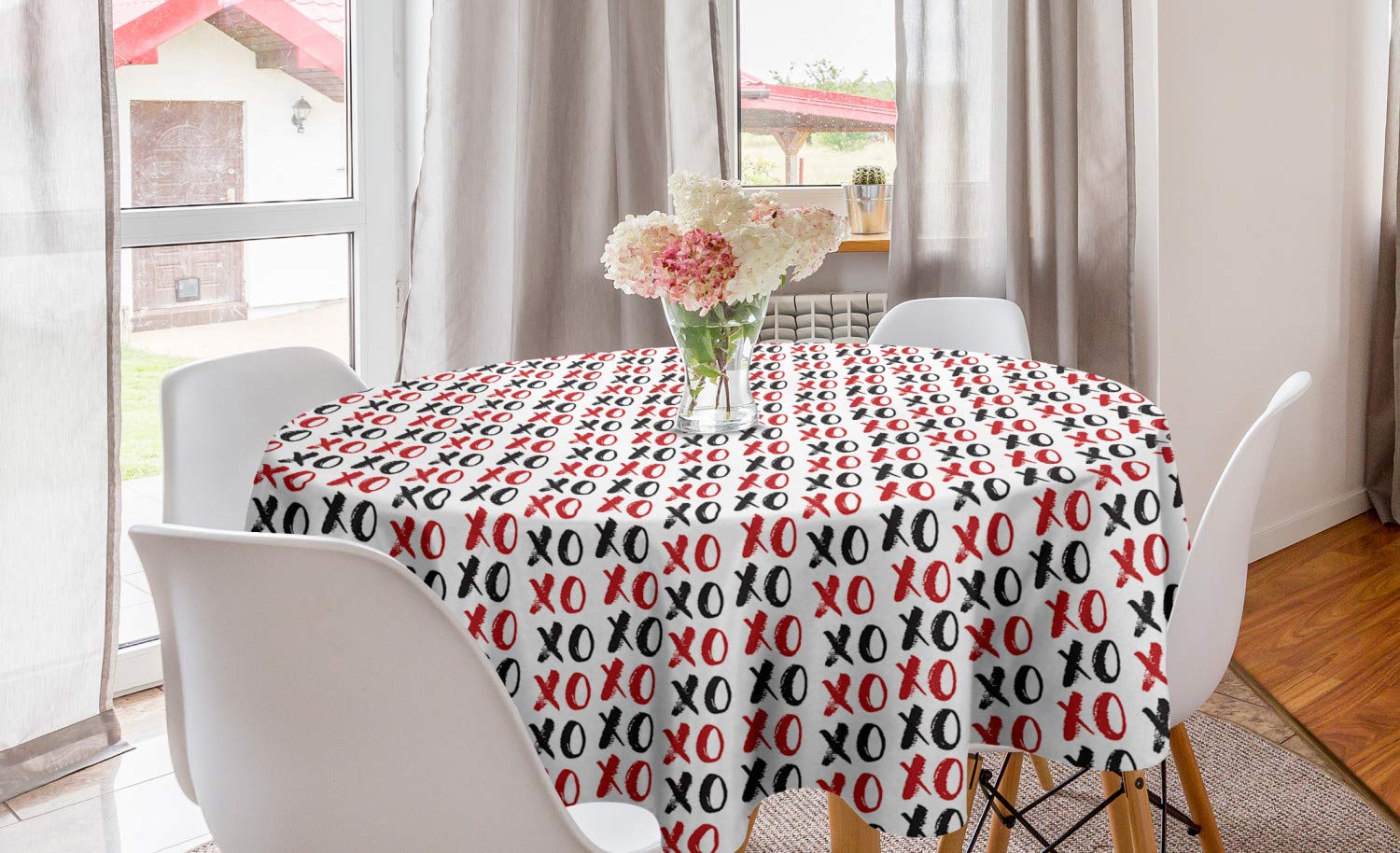 Ambesonne Abstract Round Tablecloth 60