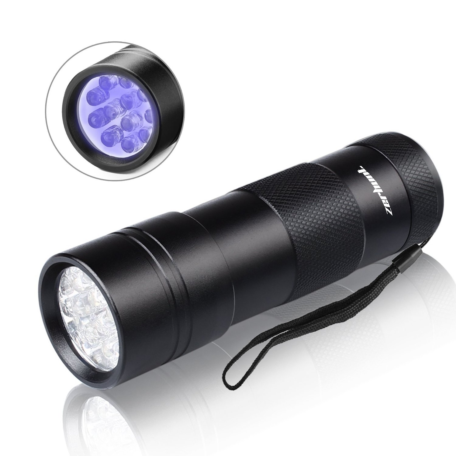UV Flashlight - Powerful 395nm LED Blacklight for Detecting Pet Stains, Urine & Fluids | Find Hidden Stains on Carpets, Rugs & Furniture | Includes 3 AAA Batteries | Perfect for Pet Owners, Home Inspection & Crime Scene Investigation