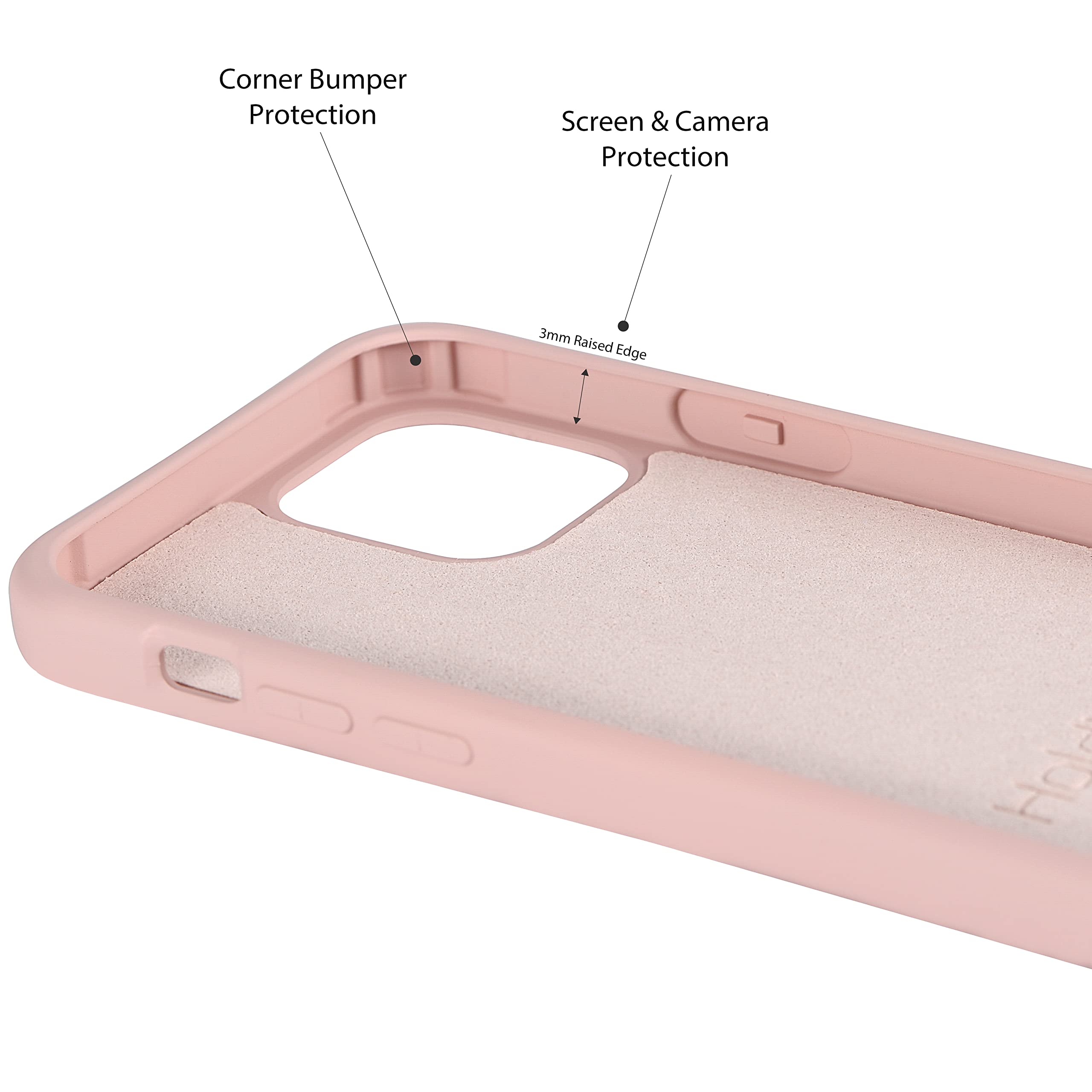 2-in-1 Crossbody Phone Case with Detachable Lanyard for iPhone 13 Pro Max - Pink, Shockproof & Adjustable Strap - Perfect for Travel, Shopping & Hands-Free Convenience