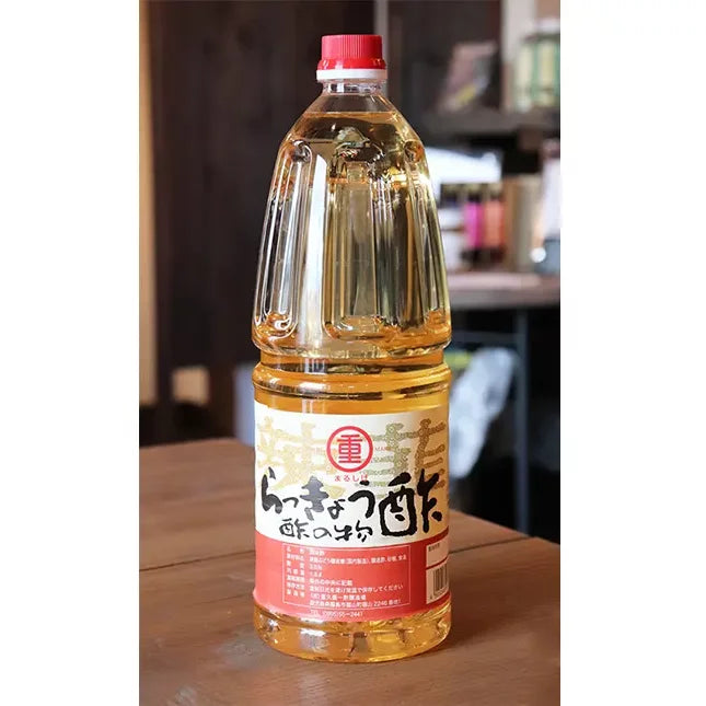 Marushige Rakkyo Vinegar - Japanese Sweet Pickling Vinegar 1.8L (64oz) for Sushi, Pickles & Salad Dressing | Authentic Asian Cooking Ingredient