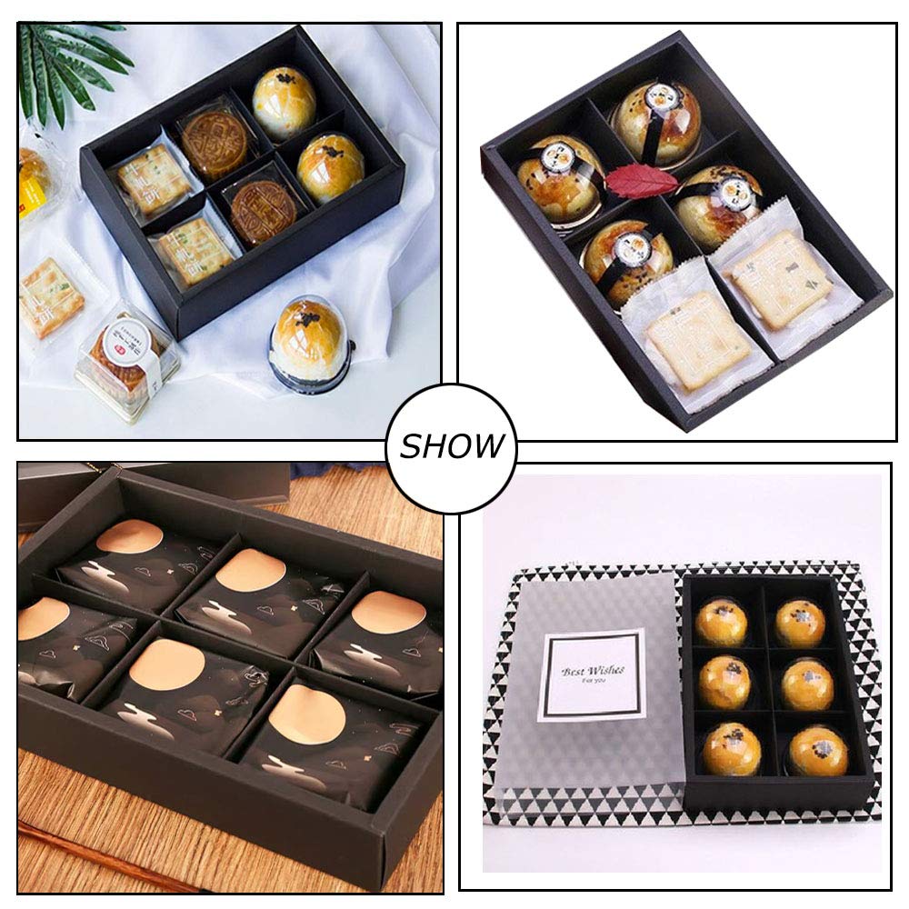 12-Pack Cupcake Boxes with Lids & Windows - Food Grade Baking Containers for Pastries, Cookies & Gifts (6 Lattices) - Perfect for Bakeries & Party Treats