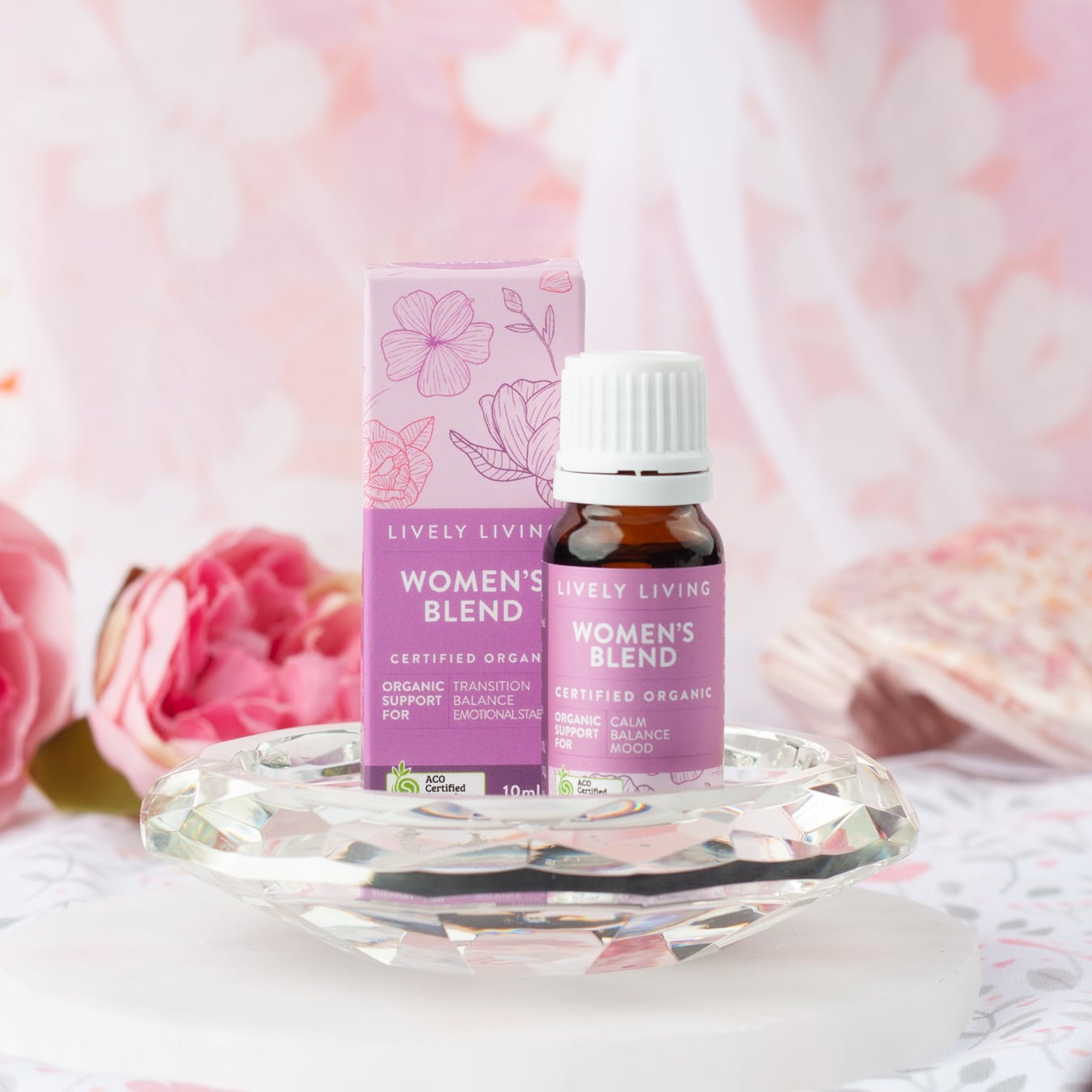 Pure Organic Essential Oil Blend for Women - 10ml Aromatherapy for Relaxation, Stress Relief & Massage