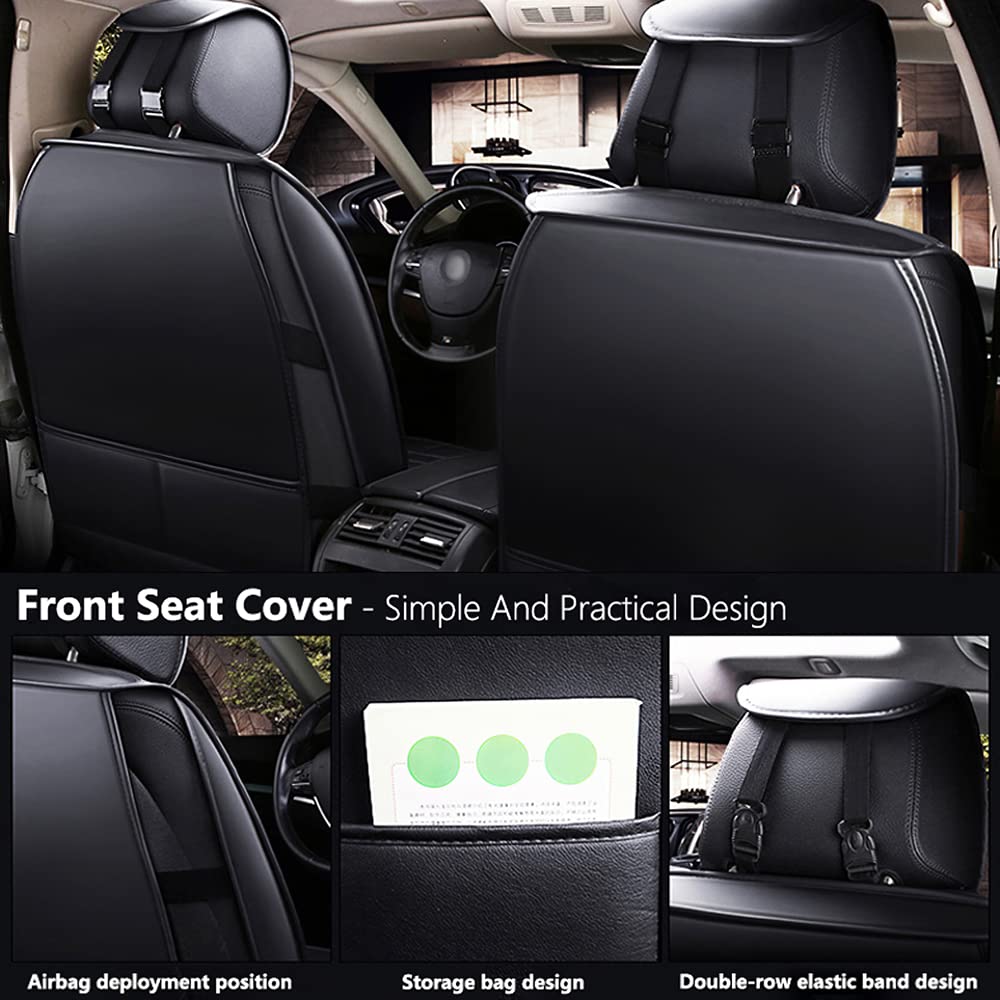 Premium Leather Car Seat Cover for BMW 430 435 440 Gran Coupe (2013-2022) - Breathable, Odor-Free, Luxury Black - Perfect for Daily Commute & Road Trips