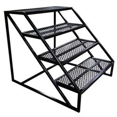 Professional Boxing Ring Stairs - Heavy Duty Steel Entry Steps for Fighters & Trainers - Perfect for Home Gyms, Boxing Clubs & MMA Training Facilities