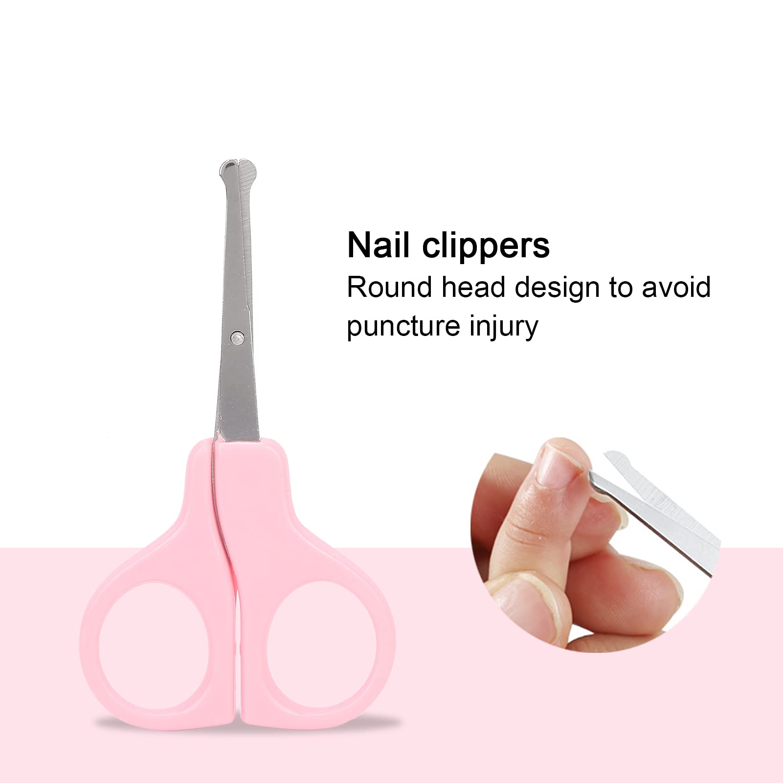 Safe & Gentle Baby Nail Clippers Set - Newborn Infant Toddler Nail Care Kit with Rounded Scissors & Nail File - Perfect for Newborns 0-24 Months - Ideal for Baby Grooming & Safe Nail Trimming at Home