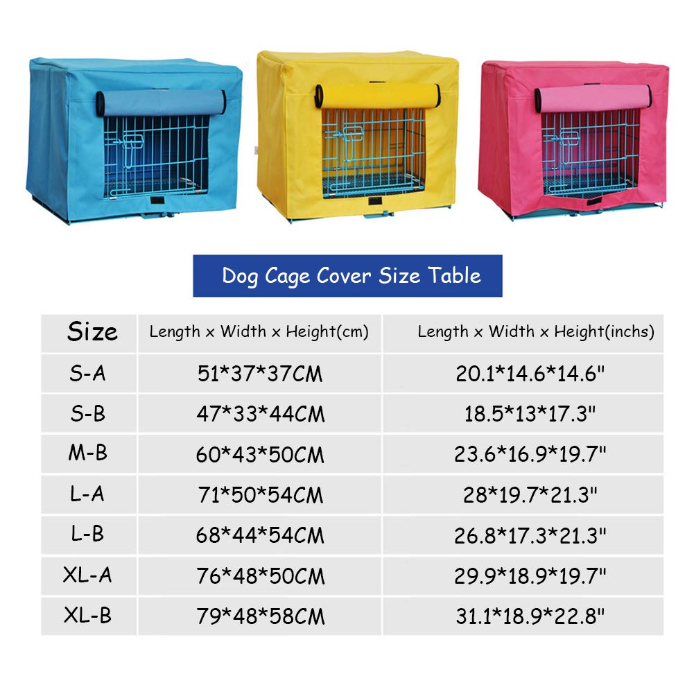 Durable Waterproof & Windproof Dog Crate Cover for Indoor/Outdoor Use - Heavy Oxford Fabric Kennel Cover Fits Most Wire Crates (Cover Only) - Perfect for Travel, Camping & Home Protection