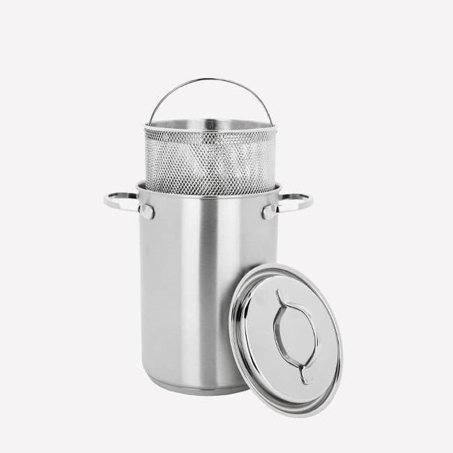 Demeyere Stainless Steel Pasta and Asparagus Cooker Pot - Professional Kitchen Cookware for Perfect Al Dente Pasta & Tender Vegetables | Ideal for Home Chefs & Italian Cooking Enthusiasts