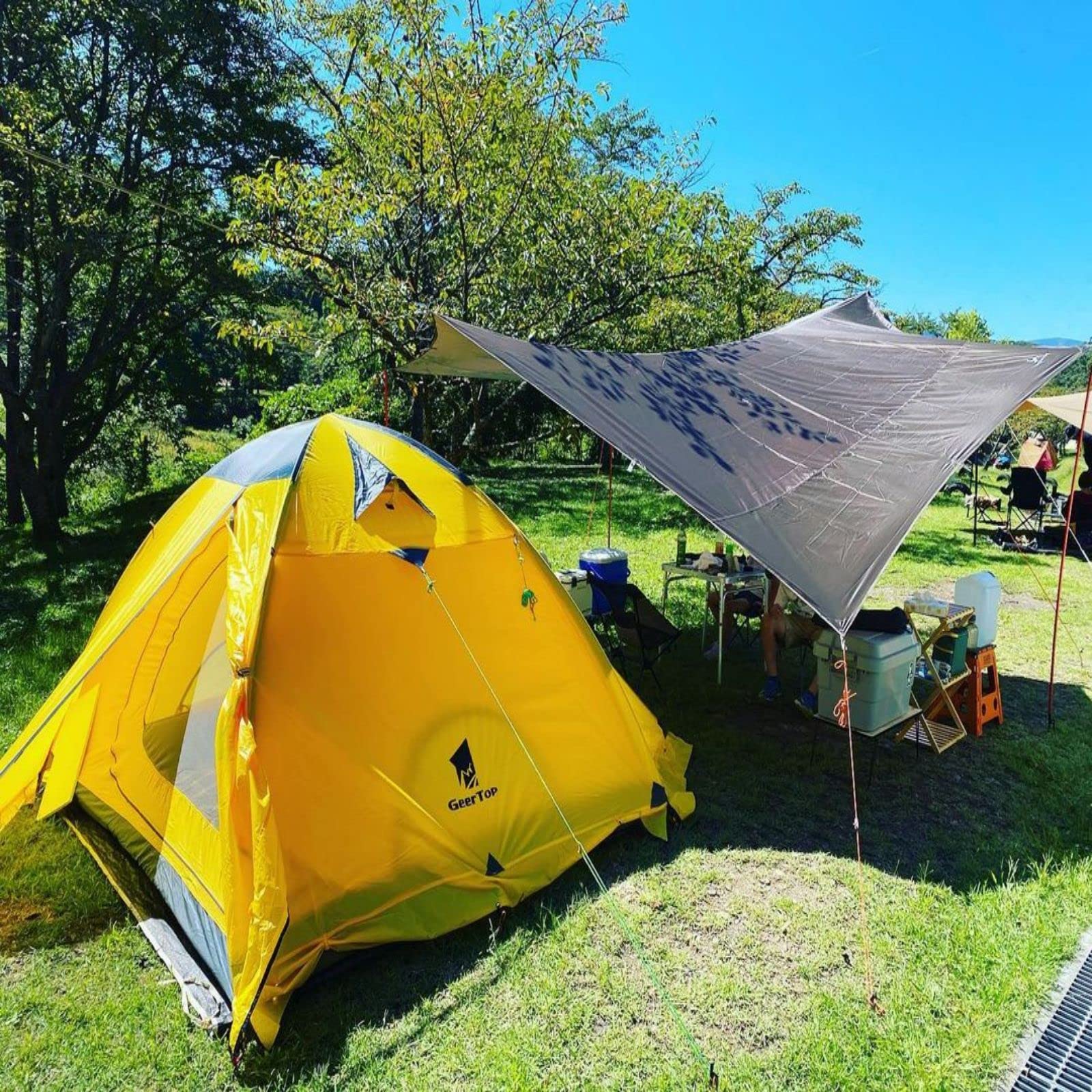 GEERTOP Ultralight 2 Person Backpacking Tent - 4 Season Waterproof Camping Tent with Double Layer for Cold Weather - Easy Setup for Family Camping, Hiking, Hunting & Outdoor Adventures - Perfect for Mountain Climbing and Travel Expeditions