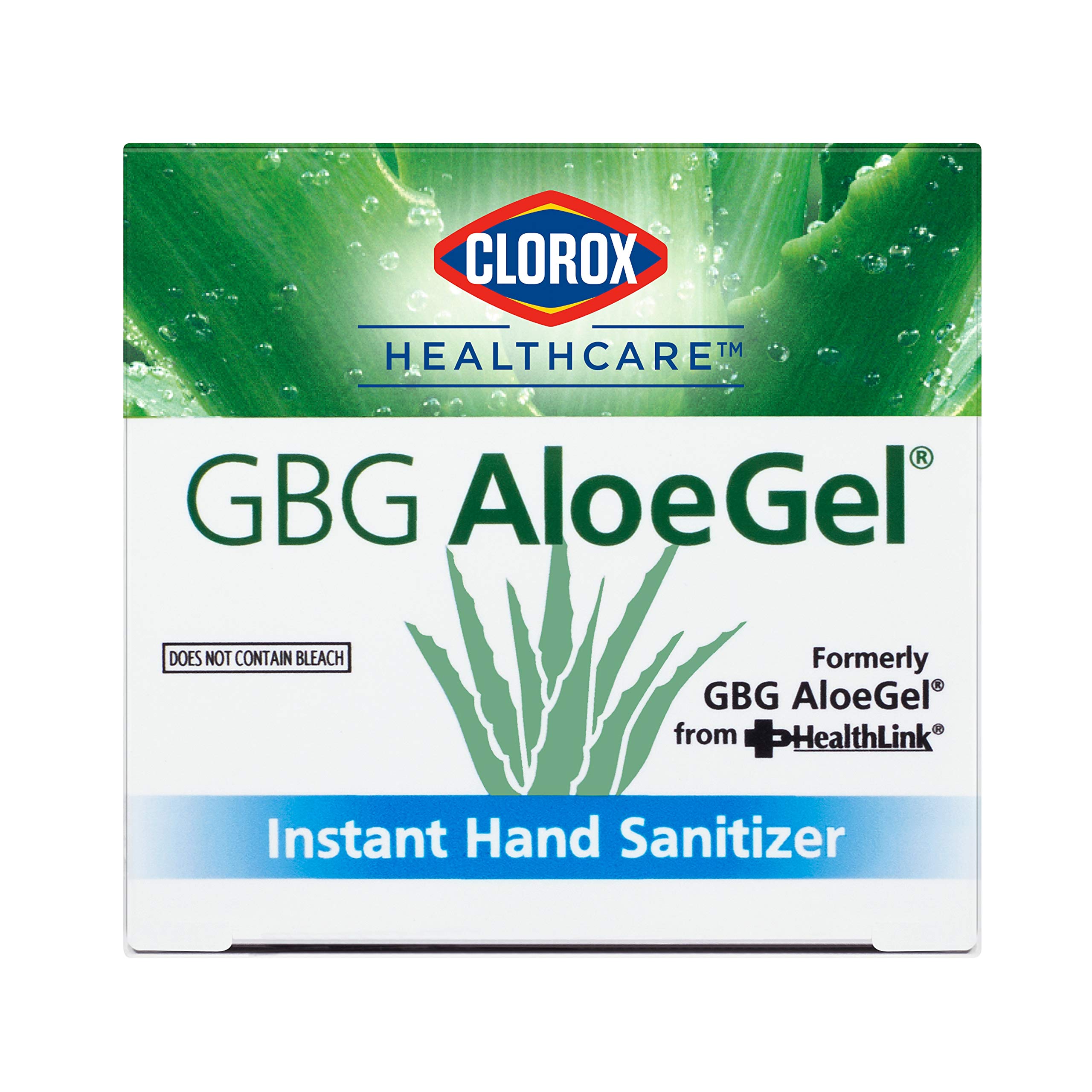 Clorox Healthcare GBG AloeGel Hand Sanitizer Refill Bag in Box - 27 oz (798 ml) | 12-Pack Alcohol-Based Sanitizing Gel with Aloe Vera | Ideal for Hospitals, Schools, Offices & Public Spaces