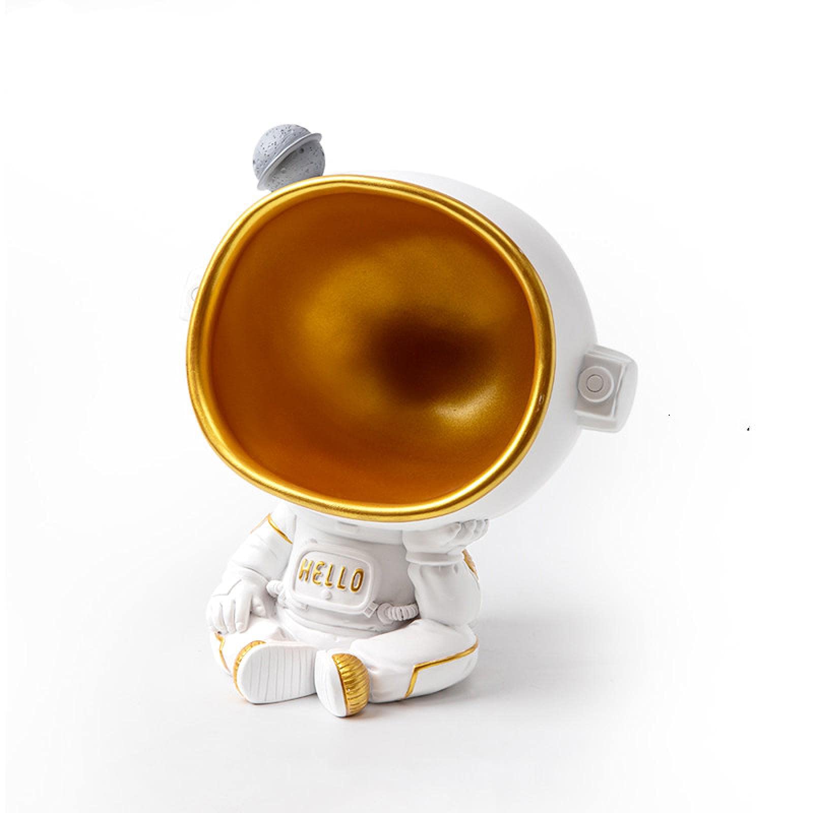 Nordic Astronaut Creative Porch Tray Key Storage - Spaceman Home Decor for Living Room, TV Cabinet & Outdoor Garden Statue - Unique Courtyard Decoration for Modern Home & Office Spaces