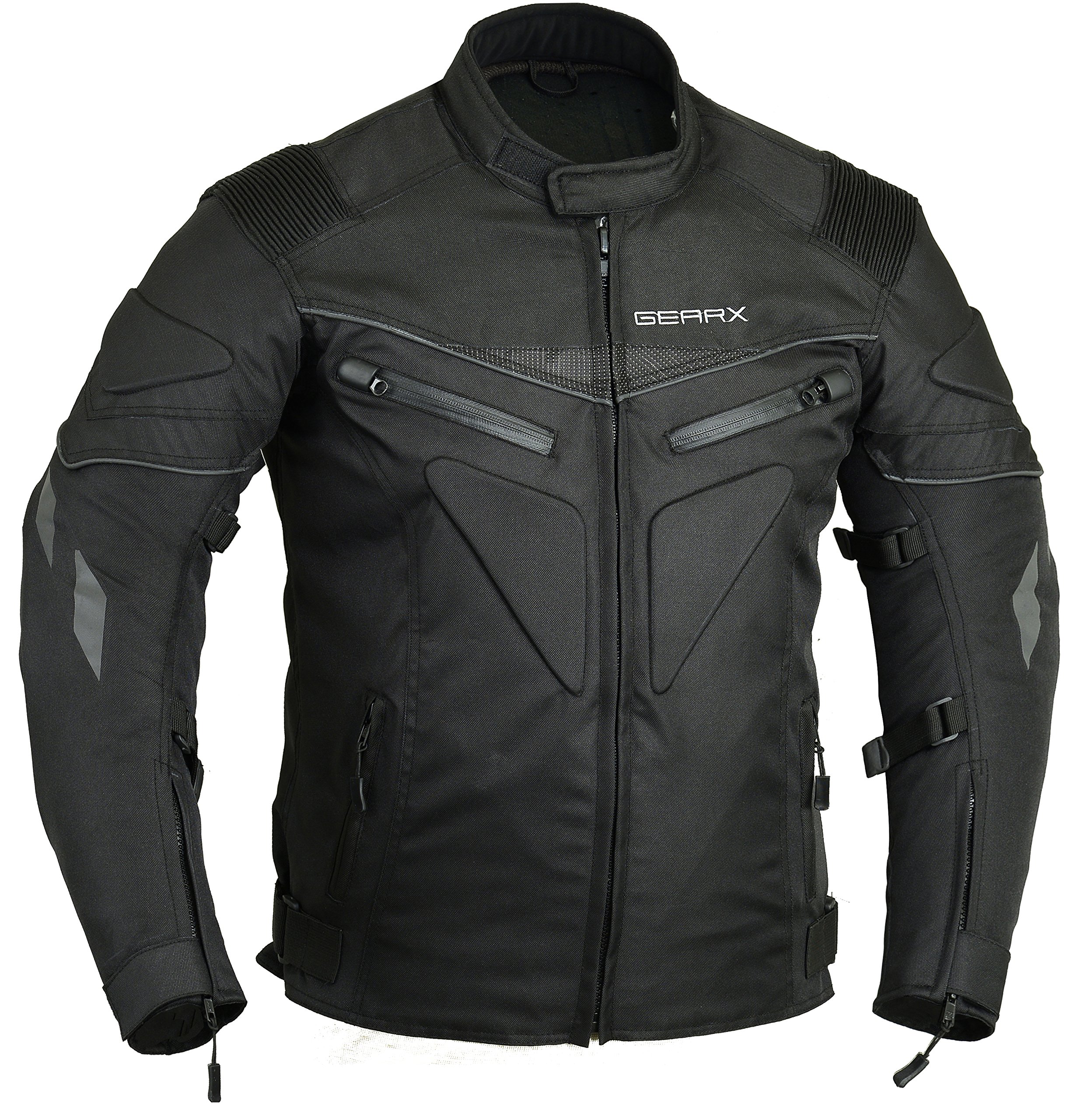 Men's Motorcycle Jacket - Premium Leather Biker Jacket for Riding & Style | Windproof & Protective Gear for Harley, Cruiser & Street Bikes